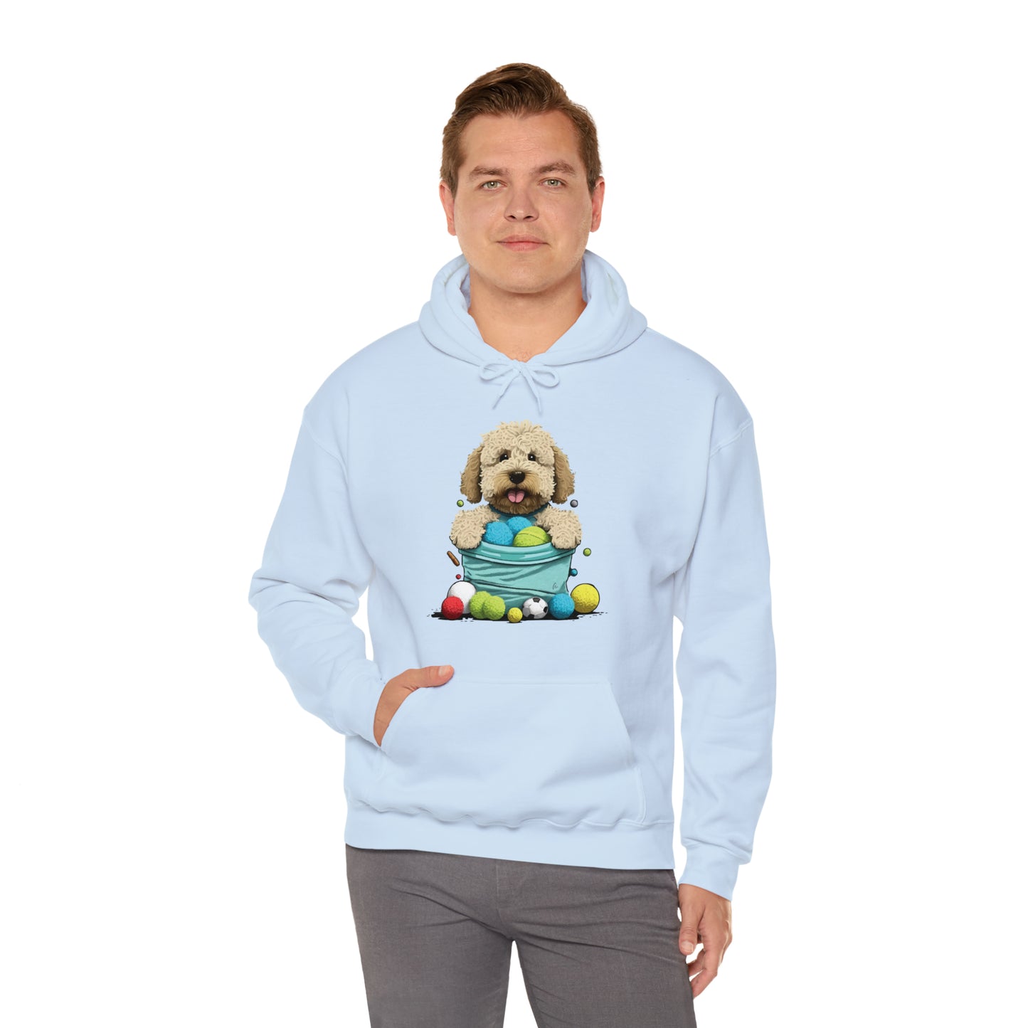 Puppy Love LAB: Where Labs Steal Hearts Unisex Heavy Blend⢠Hooded Sweatshirt