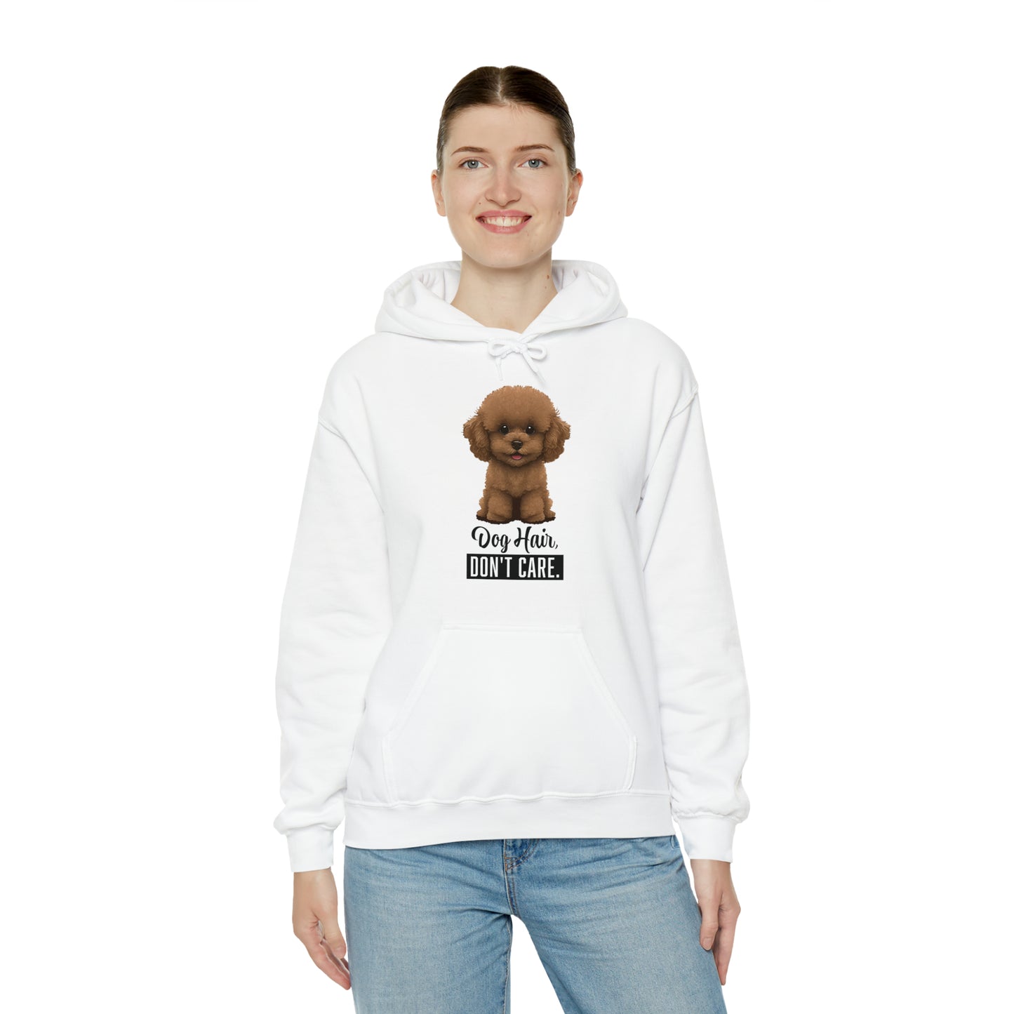 Dog Hair, Don't Care: Embrace the Fur - Heavy Blend™ Hooded Sweatshirt