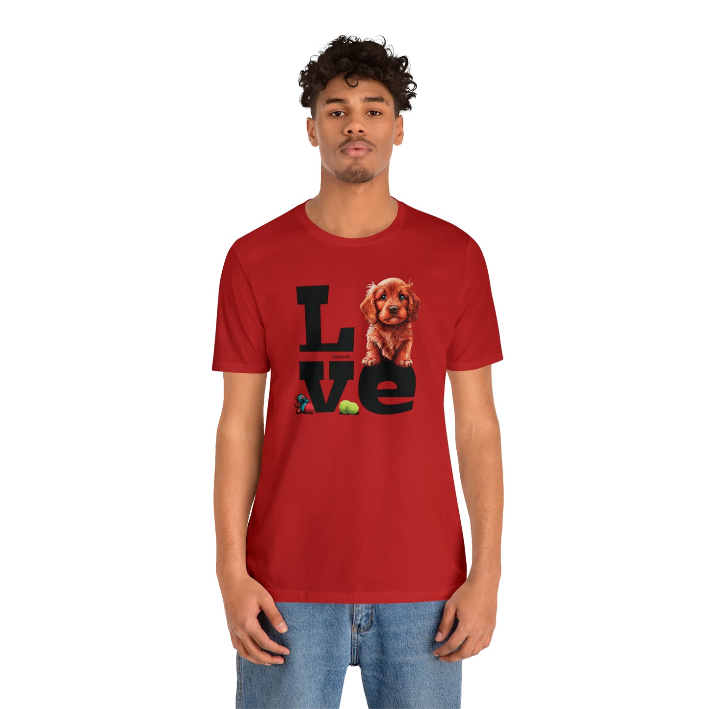Labradoodle Love: Where Fluff Meets Affection Unisex T-Shirt, Great Gift for Dog Lovers, Present for Mum Dad and Love Ones
