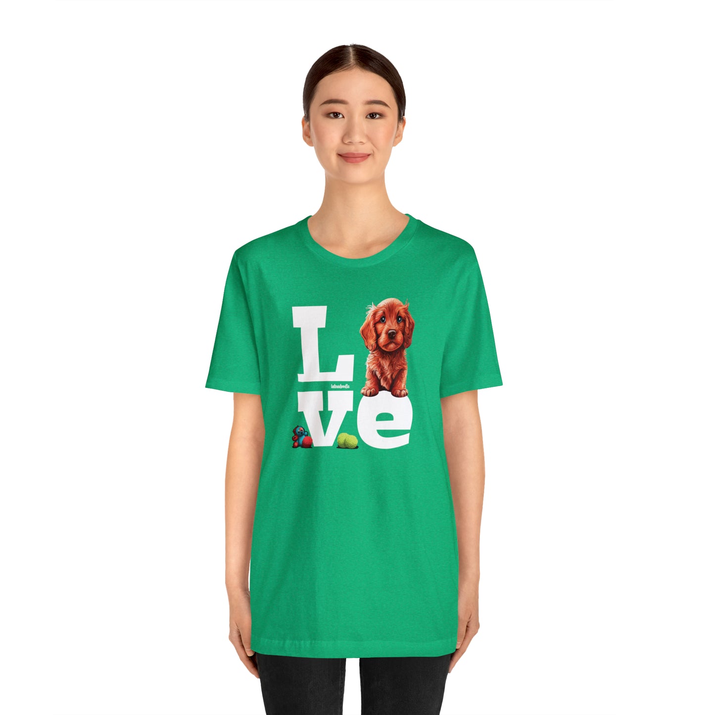 Labradoodle Love: Where Fluff Meets Affection Unisex T-Shirt, Great Gift for Dog Lovers, Present for Mum Dad and Love Ones