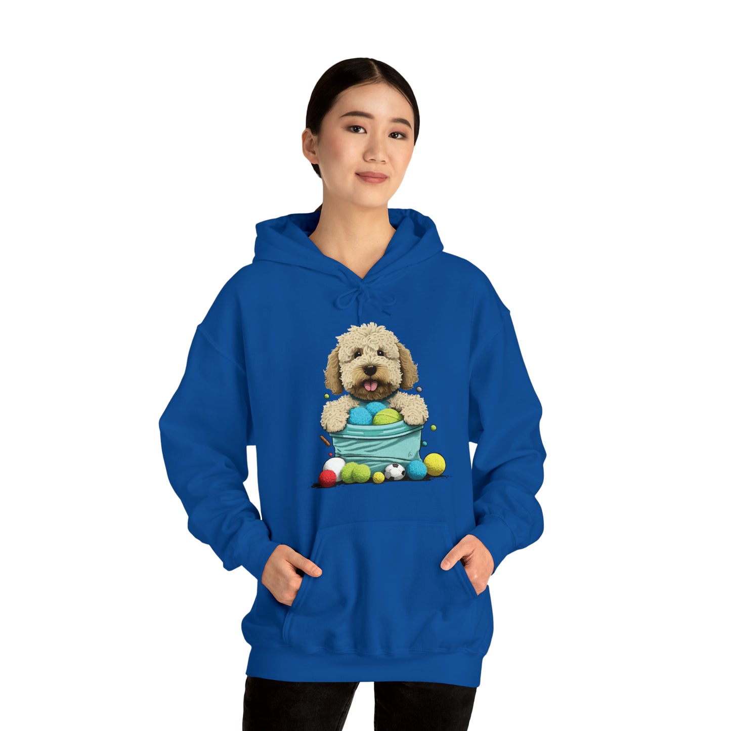 Puppy Love LAB: Where Labs Steal Hearts Unisex Heavy Blend⢠Hooded Sweatshirt