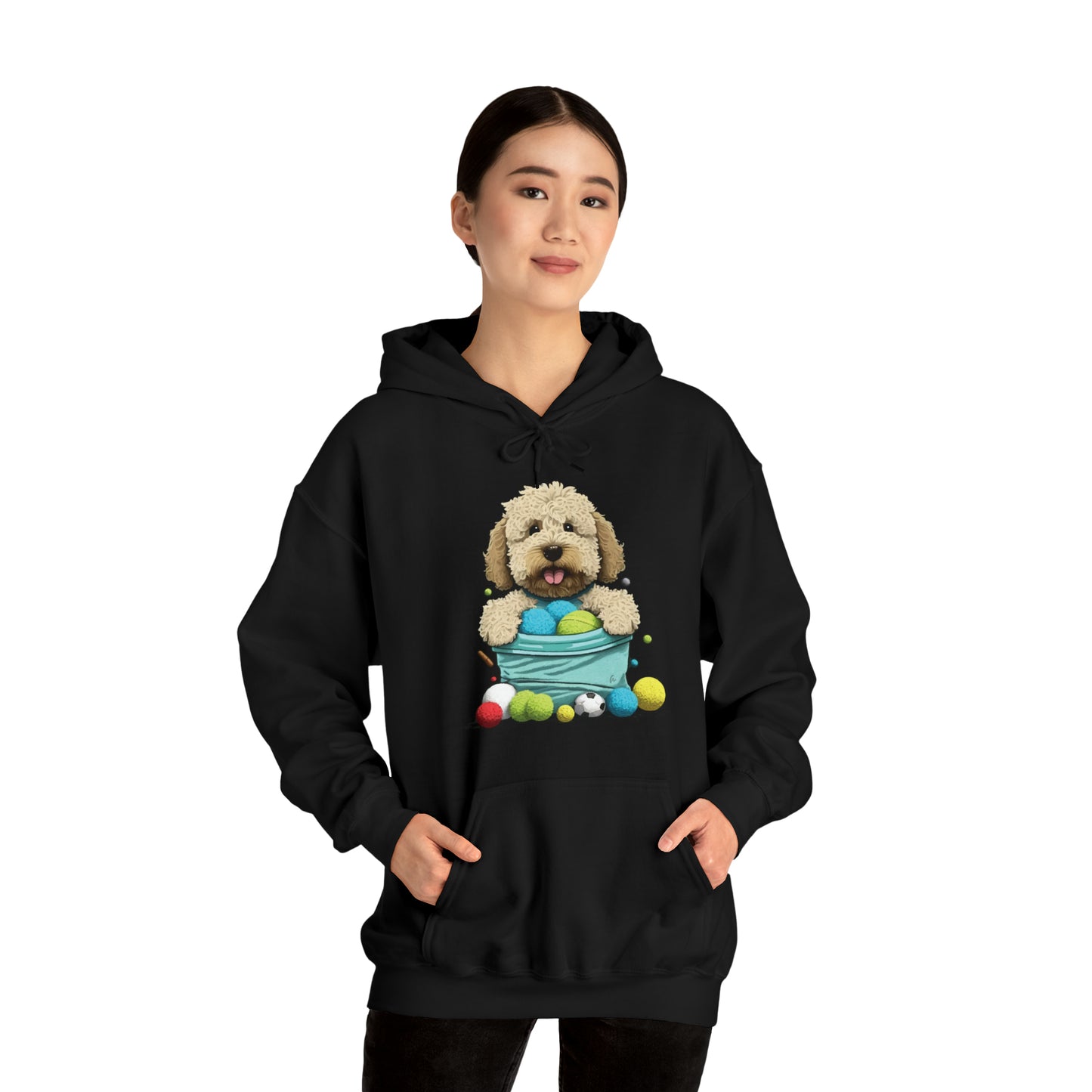Puppy Love LAB: Where Labs Steal Hearts Unisex Heavy Blend⢠Hooded Sweatshirt