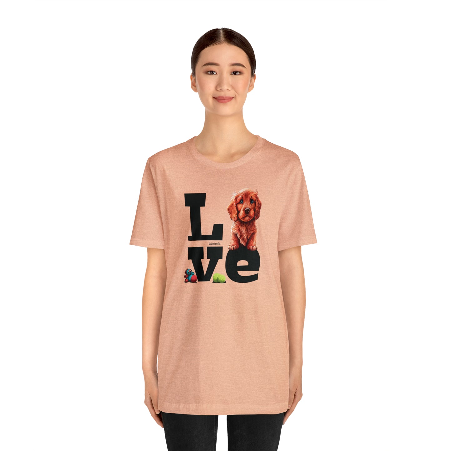 Labradoodle Love: Where Fluff Meets Affection Unisex T-Shirt, Great Gift for Dog Lovers, Present for Mum Dad and Love Ones