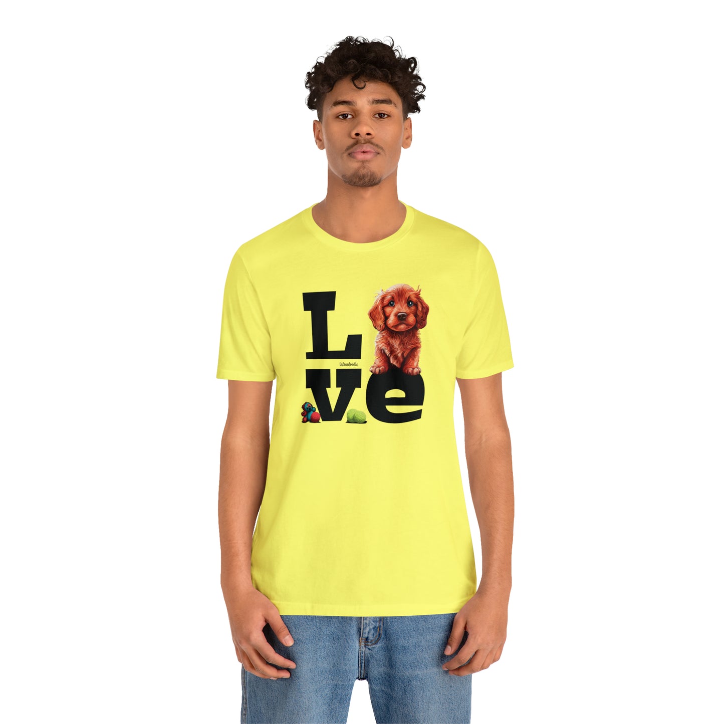Labradoodle Love: Where Fluff Meets Affection Unisex T-Shirt, Great Gift for Dog Lovers, Present for Mum Dad and Love Ones