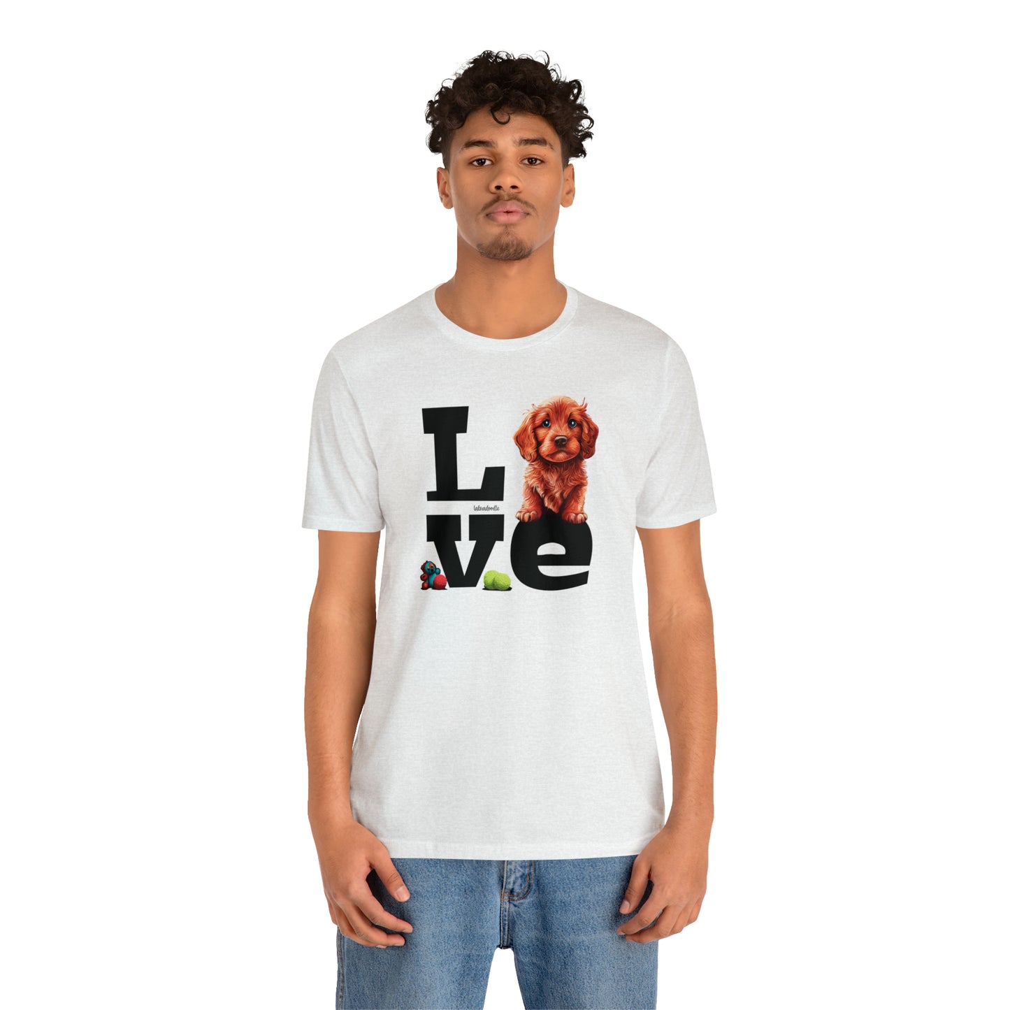 Labradoodle Love: Where Fluff Meets Affection Unisex T-Shirt, Great Gift for Dog Lovers, Present for Mum Dad and Love Ones