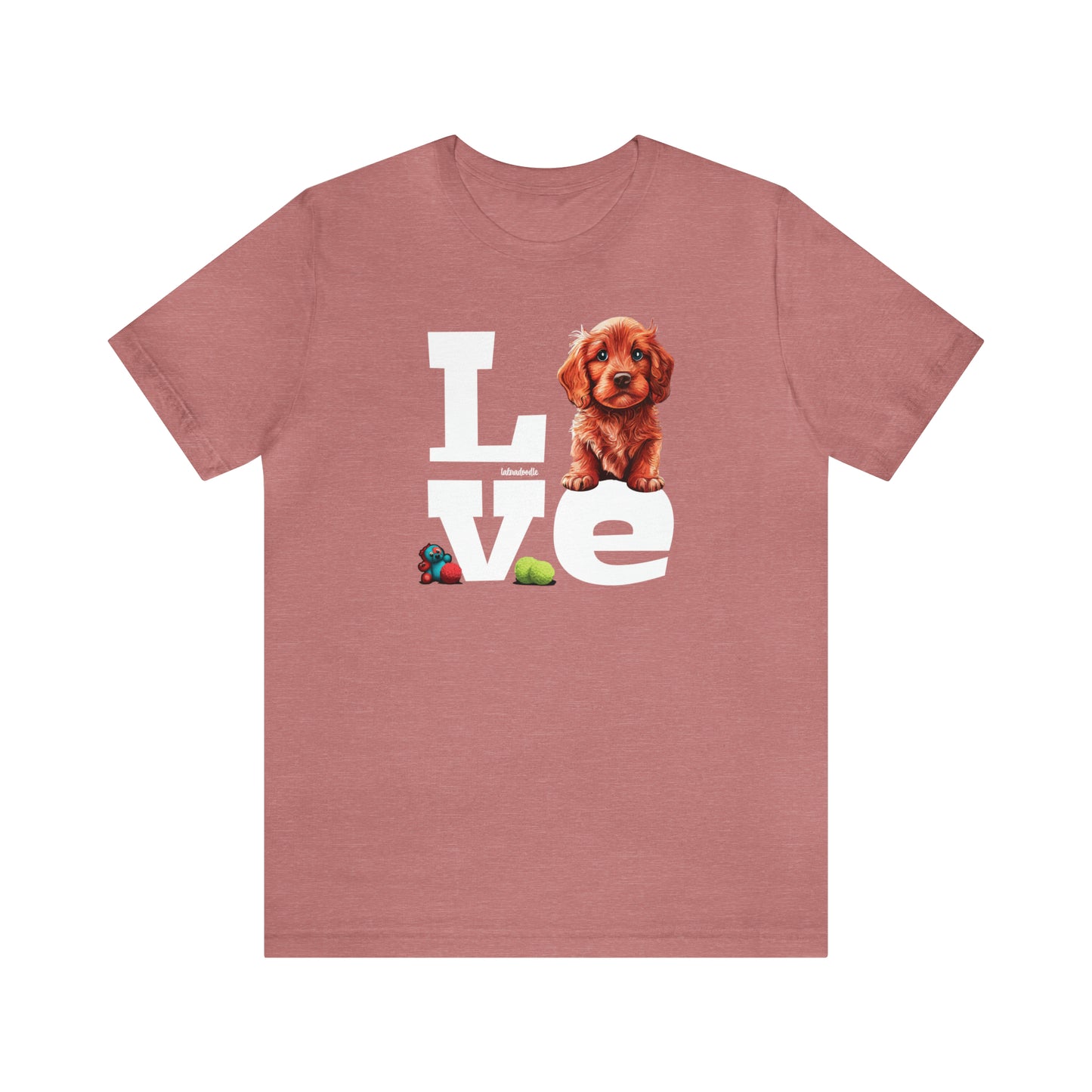 Labradoodle Love: Where Fluff Meets Affection Unisex T-Shirt, Great Gift for Dog Lovers, Present for Mum Dad and Love Ones