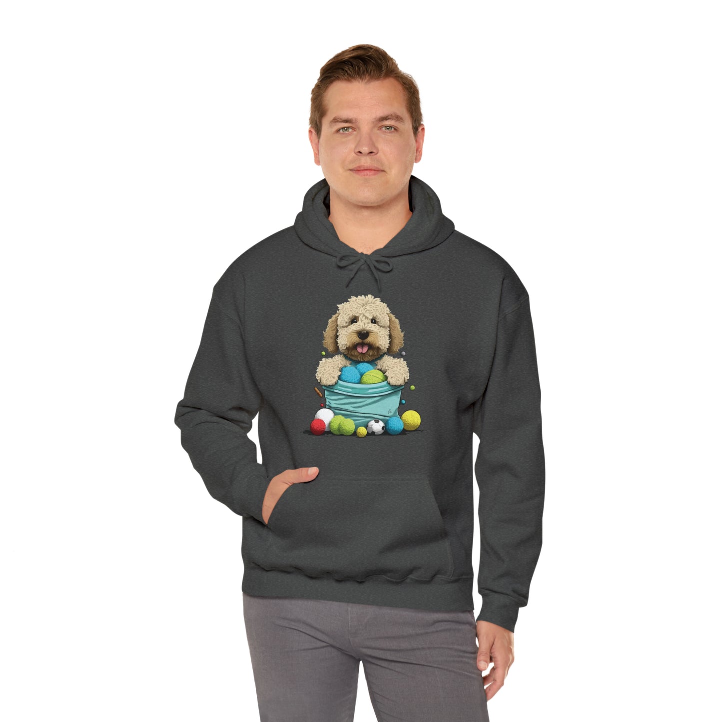 Puppy Love LAB: Where Labs Steal Hearts Unisex Heavy Blend⢠Hooded Sweatshirt