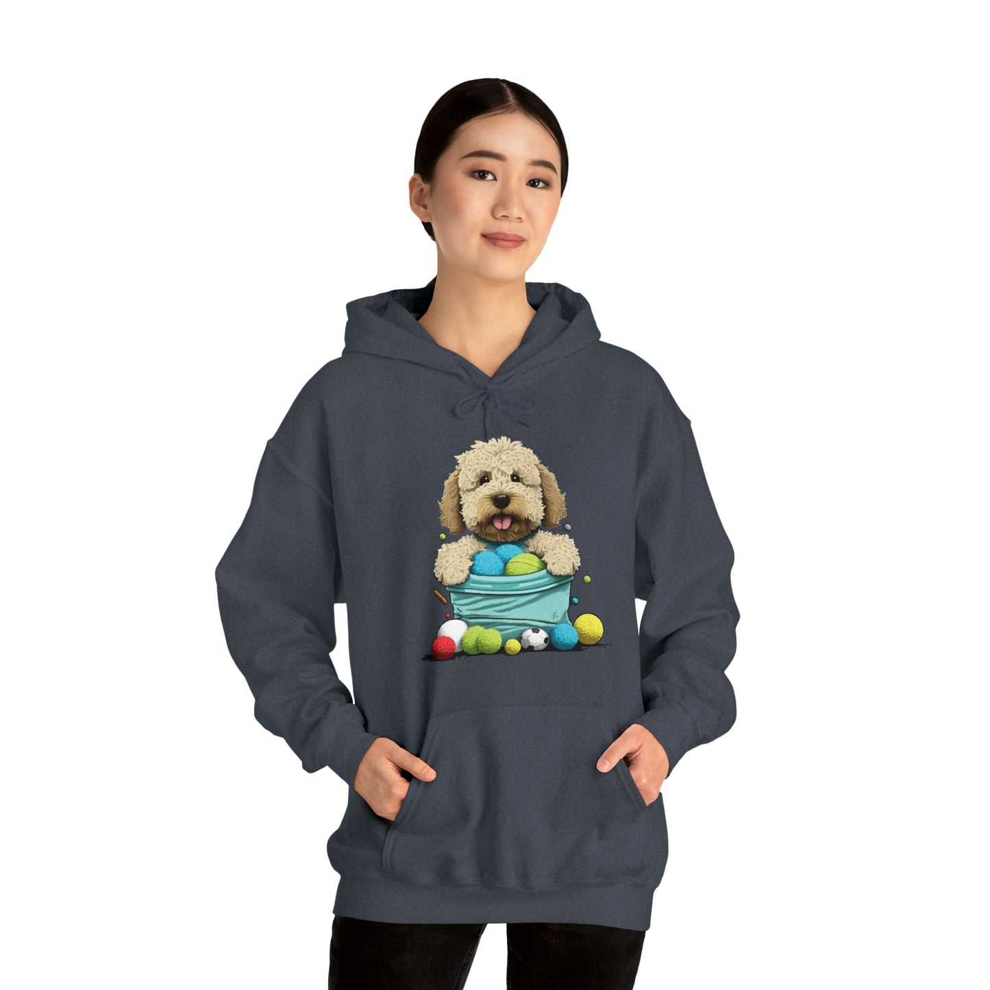 Puppy Love LAB: Where Labs Steal Hearts Unisex Heavy Blend⢠Hooded Sweatshirt