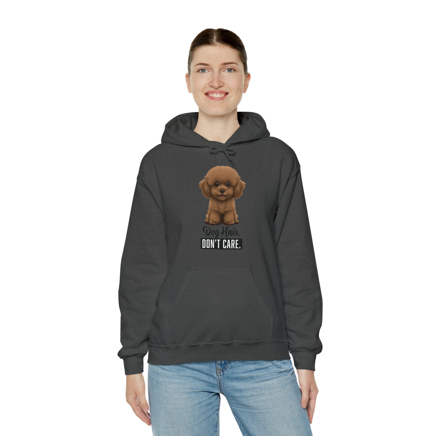 Dog Hair, Don't Care: Embrace the Fur - Heavy Blend™ Hooded Sweatshirt