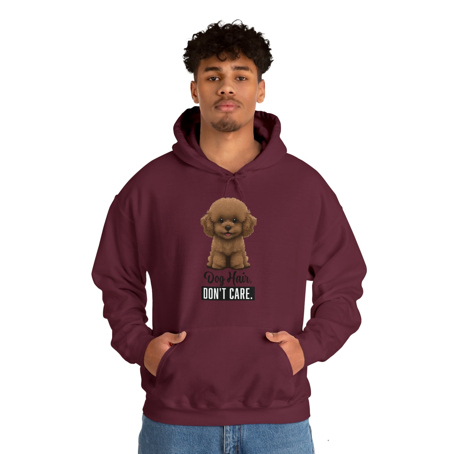 Dog Hair, Don't Care: Embrace the Fur - Heavy Blend™ Hooded Sweatshirt