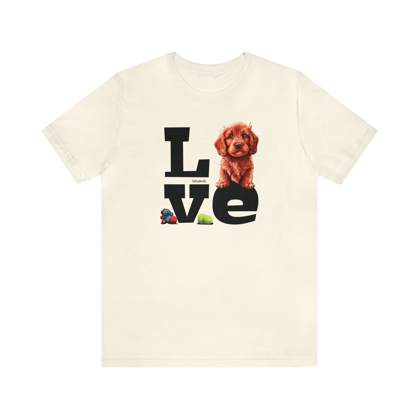 Labradoodle Love: Where Fluff Meets Affection Unisex T-Shirt, Great Gift for Dog Lovers, Present for Mum Dad and Love Ones