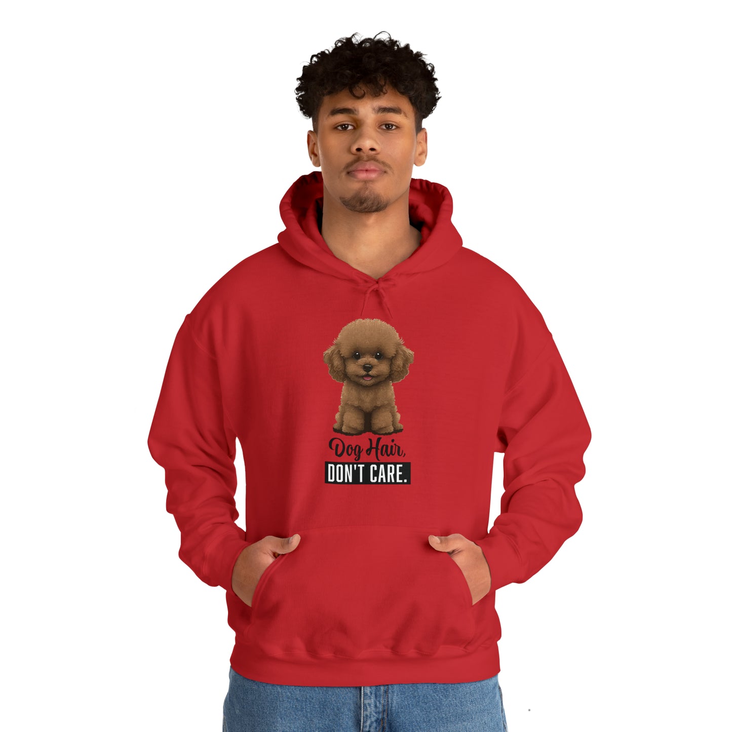 Dog Hair, Don't Care: Embrace the Fur - Heavy Blend™ Hooded Sweatshirt