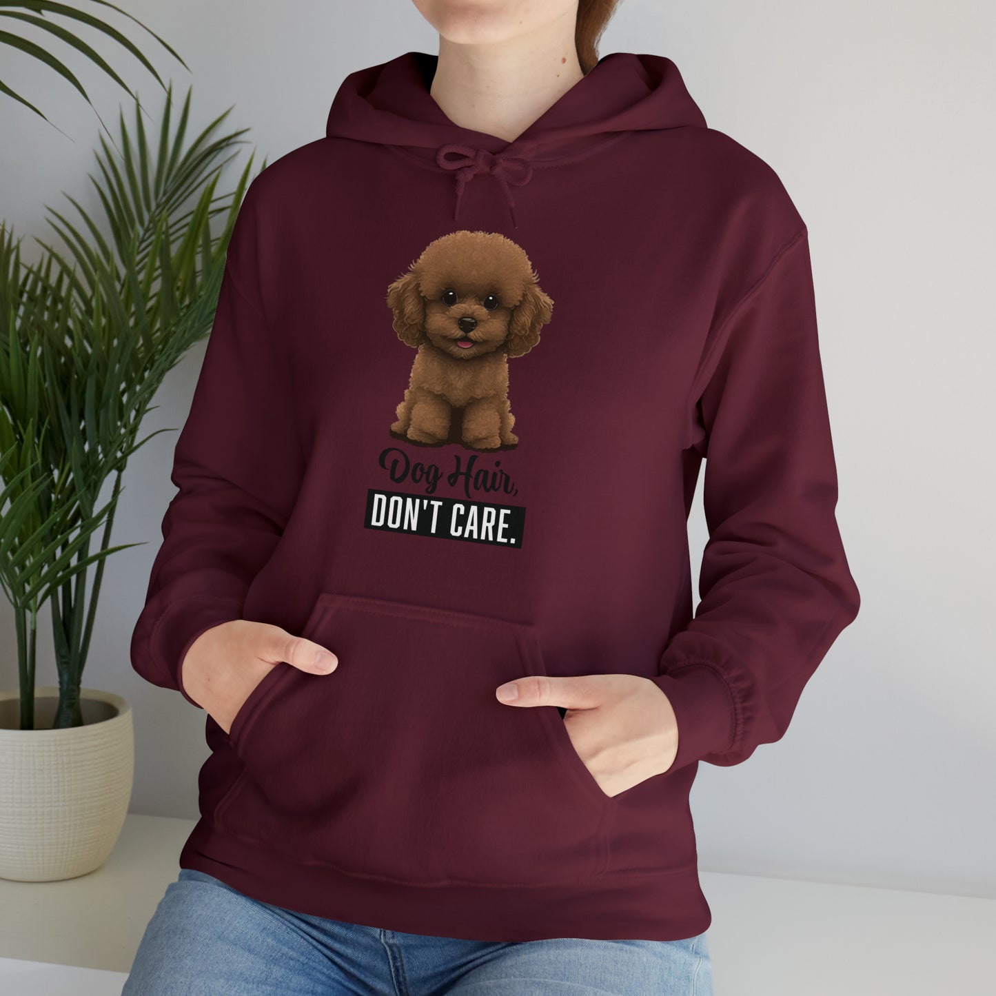 Dog Hair, Don't Care: Embrace the Fur - Heavy Blend™ Hooded Sweatshirt
