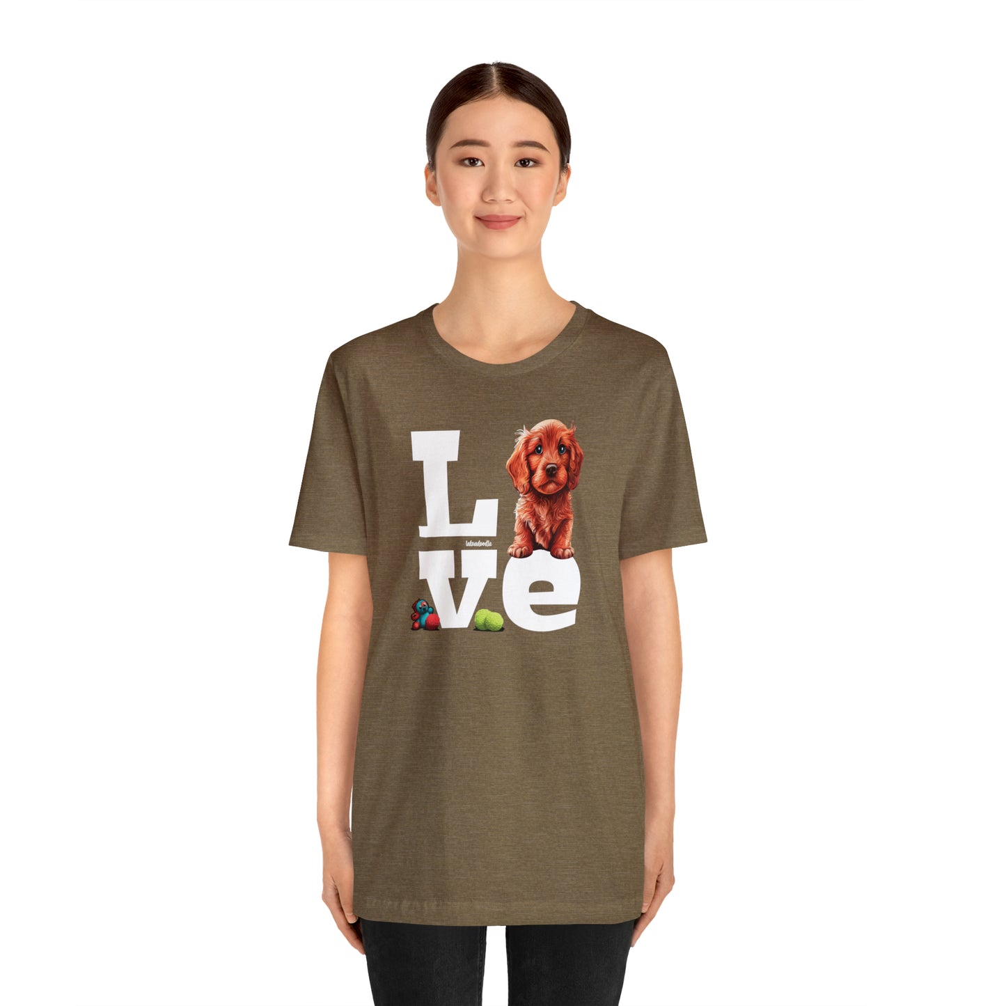 Labradoodle Love: Where Fluff Meets Affection Unisex T-Shirt, Great Gift for Dog Lovers, Present for Mum Dad and Love Ones