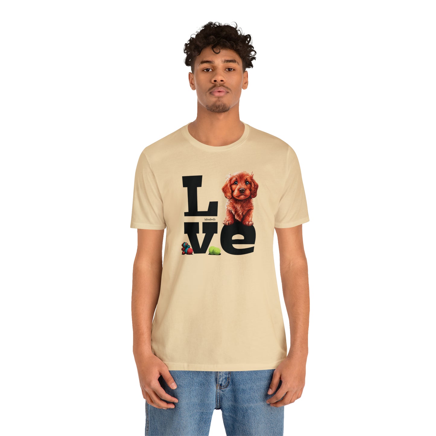 Labradoodle Love: Where Fluff Meets Affection Unisex T-Shirt, Great Gift for Dog Lovers, Present for Mum Dad and Love Ones