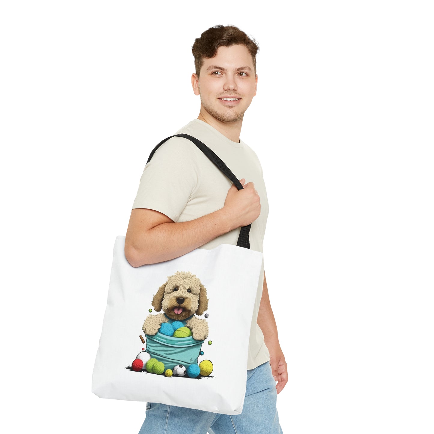 Labradoodle Puppy Tote Bag (AOP)