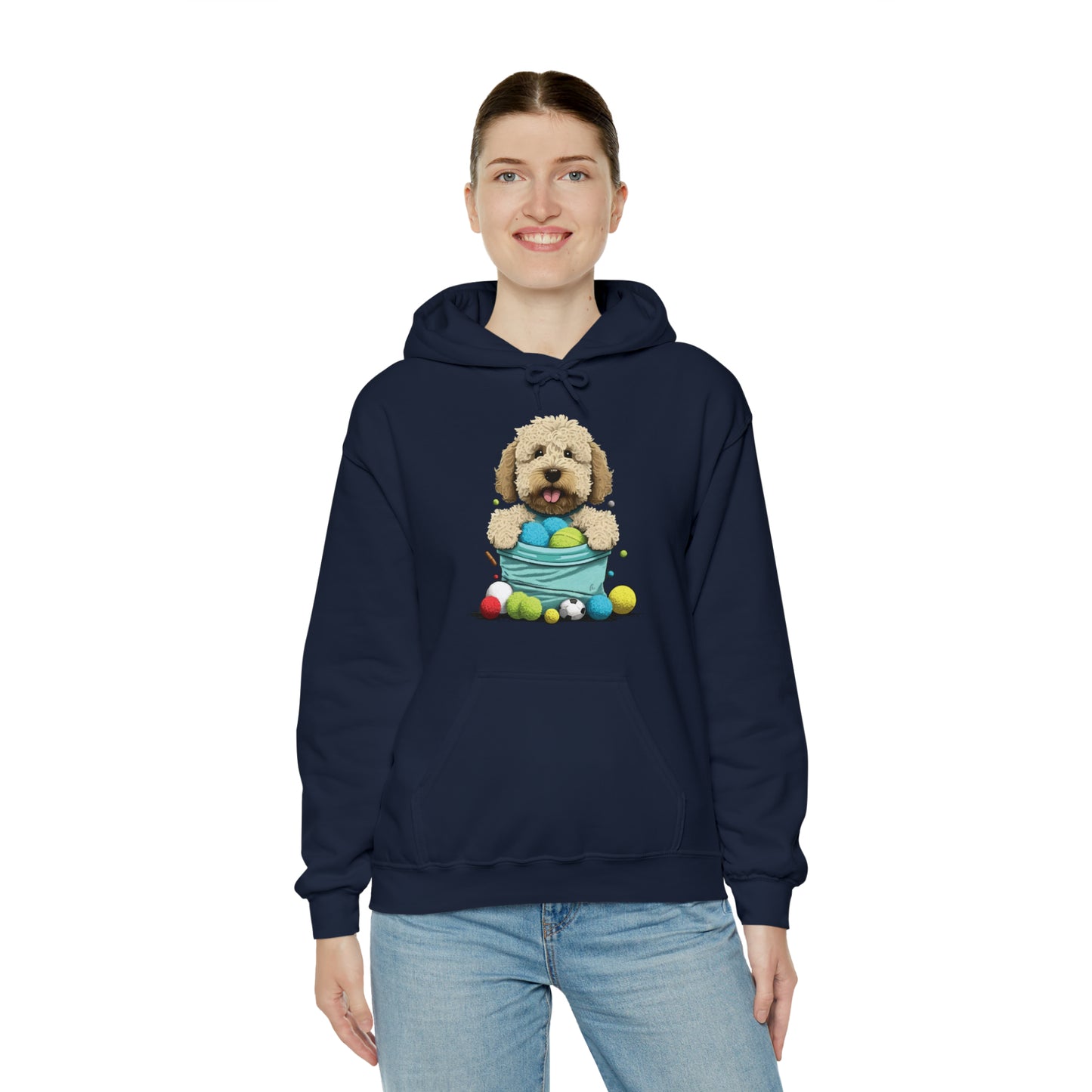 Puppy Love LAB: Where Labs Steal Hearts Unisex Heavy Blend⢠Hooded Sweatshirt