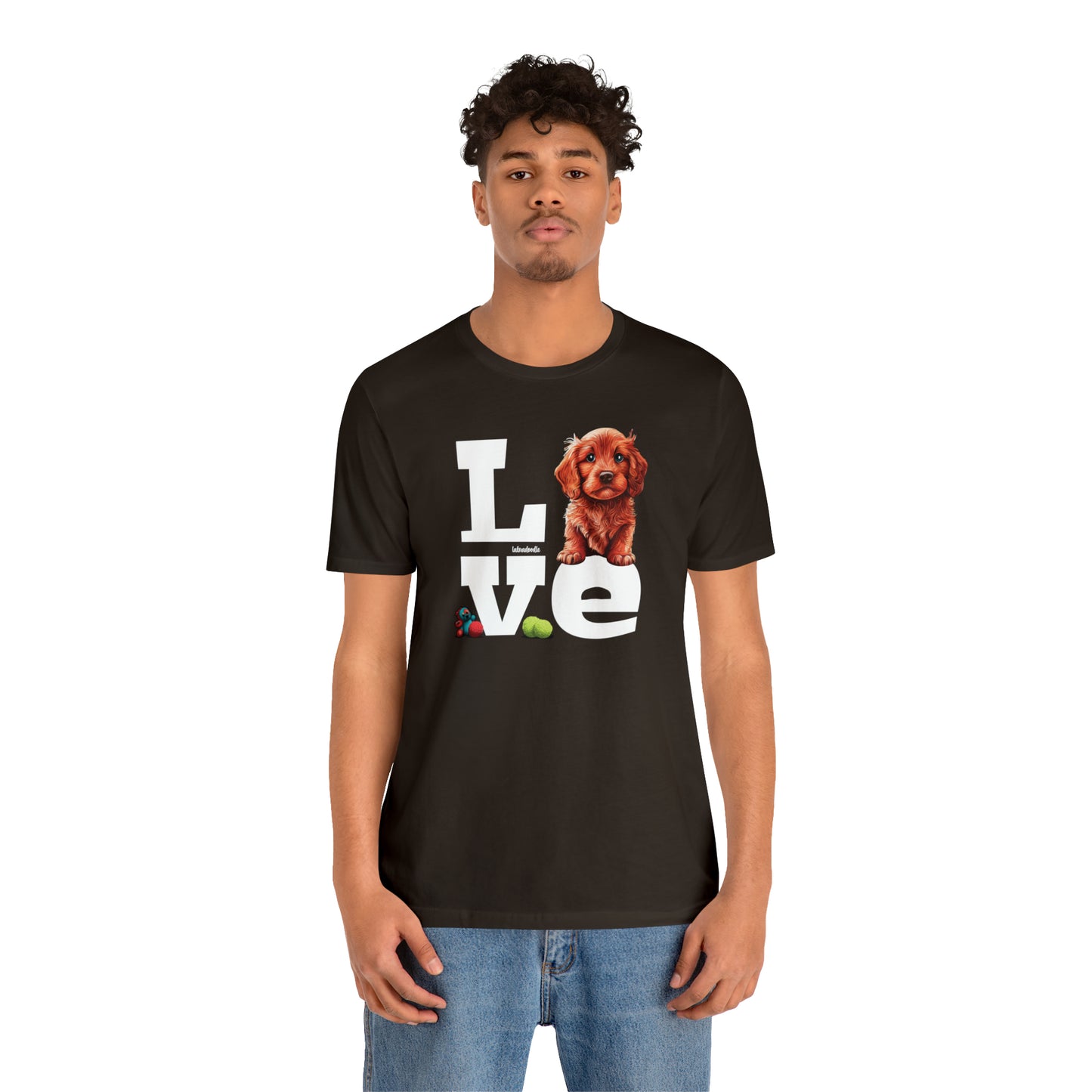 Labradoodle Love: Where Fluff Meets Affection Unisex T-Shirt, Great Gift for Dog Lovers, Present for Mum Dad and Love Ones