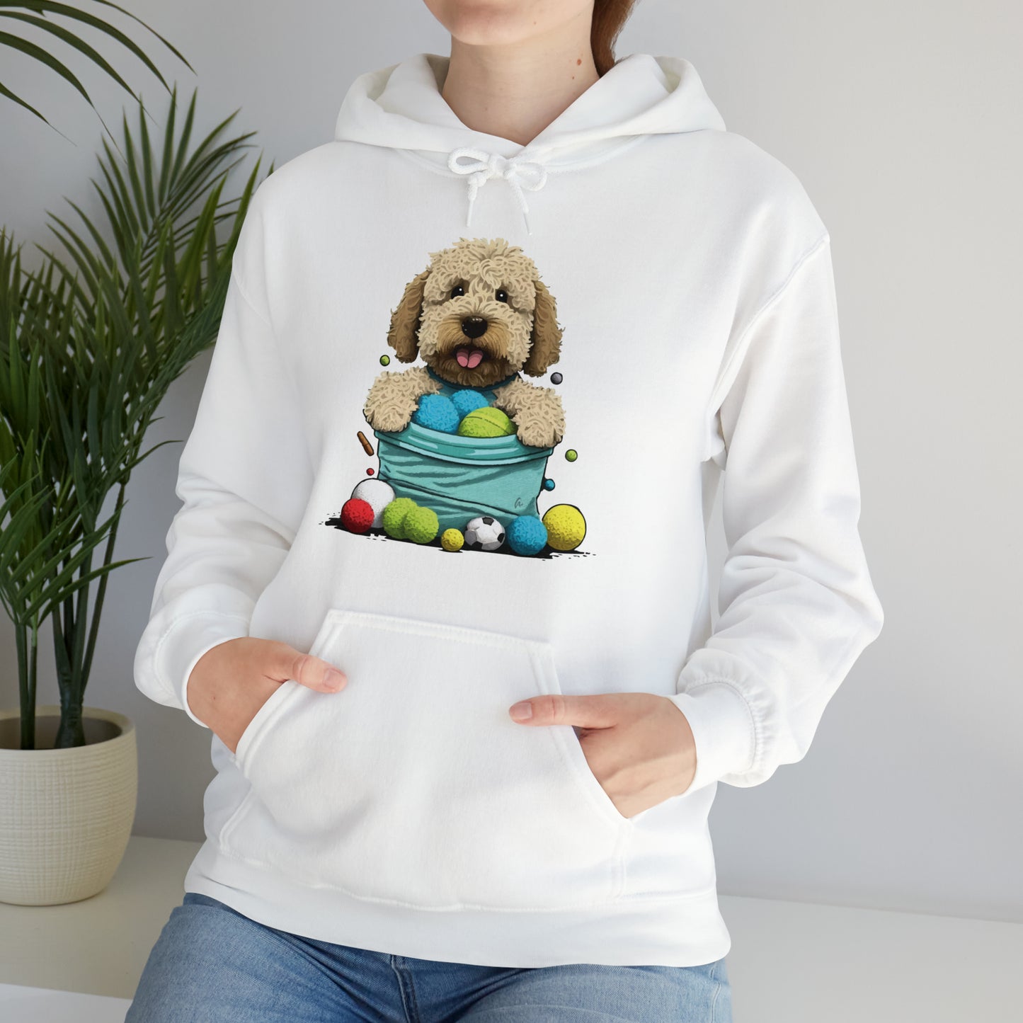 Puppy Love LAB: Where Labs Steal Hearts Unisex Heavy Blend⢠Hooded Sweatshirt