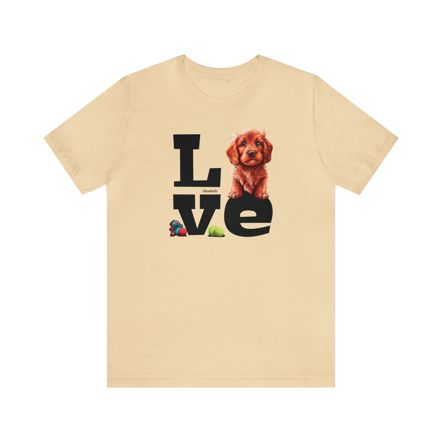 Labradoodle Love: Where Fluff Meets Affection Unisex T-Shirt, Great Gift for Dog Lovers, Present for Mum Dad and Love Ones