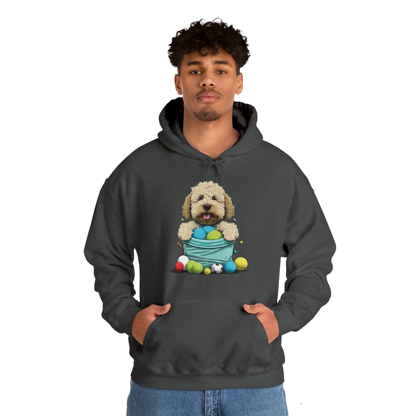 Puppy Love LAB: Where Labs Steal Hearts Unisex Heavy Blend⢠Hooded Sweatshirt