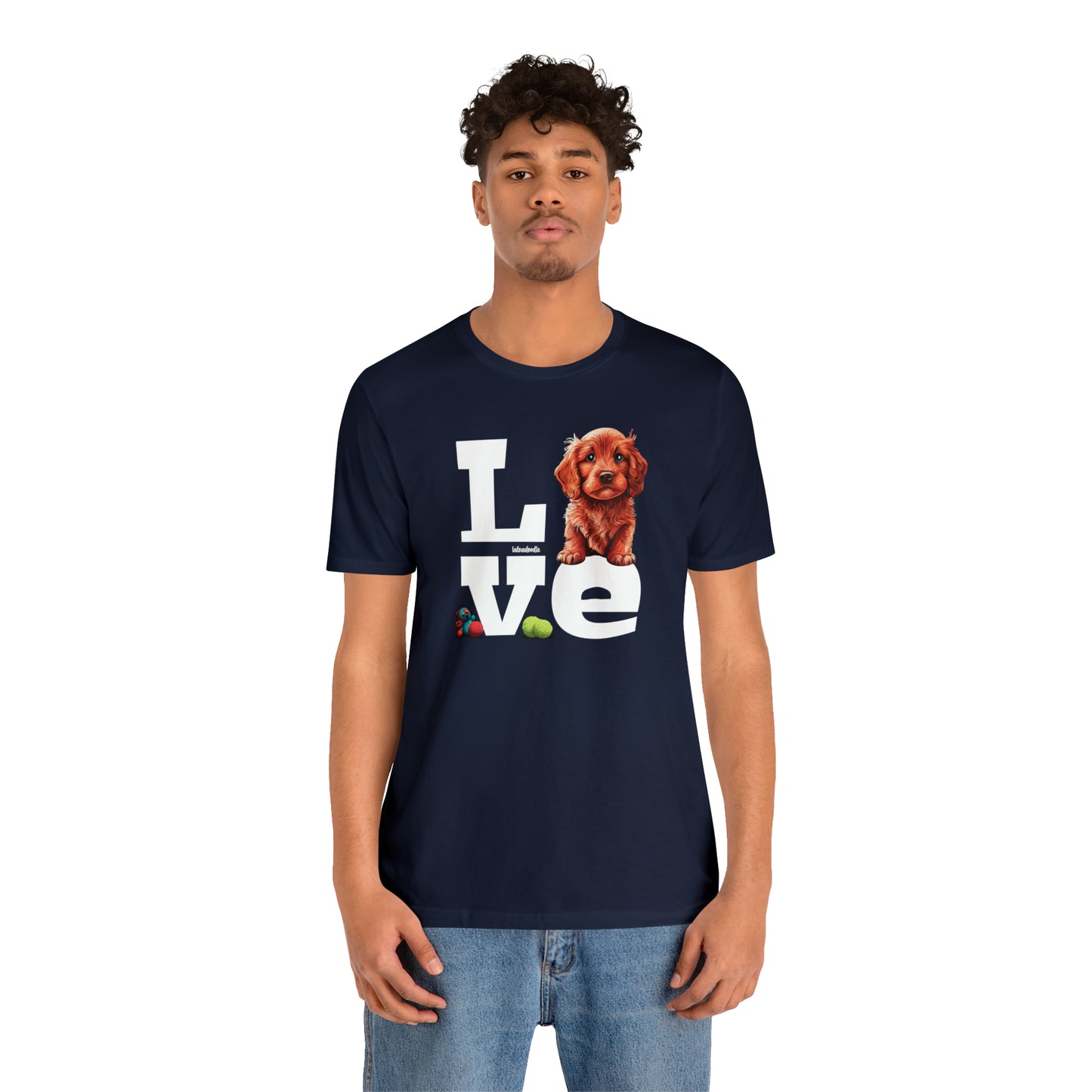 Labradoodle Love: Where Fluff Meets Affection Unisex T-Shirt, Great Gift for Dog Lovers, Present for Mum Dad and Love Ones