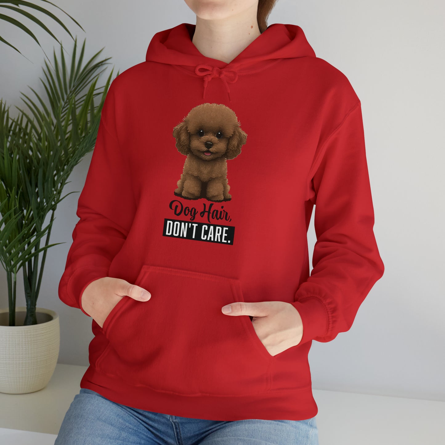 Dog Hair, Don't Care: Embrace the Fur - Heavy Blend™ Hooded Sweatshirt