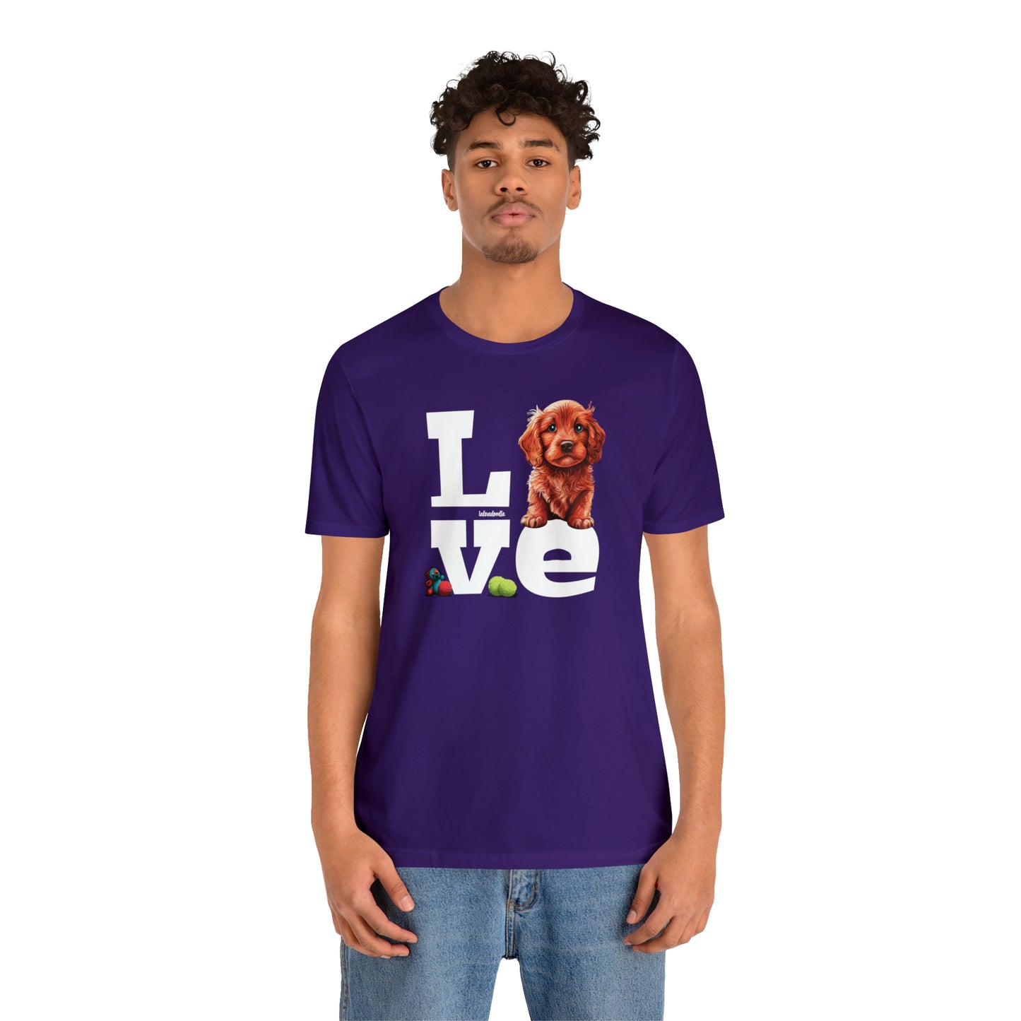 Labradoodle Love: Where Fluff Meets Affection Unisex T-Shirt, Great Gift for Dog Lovers, Present for Mum Dad and Love Ones