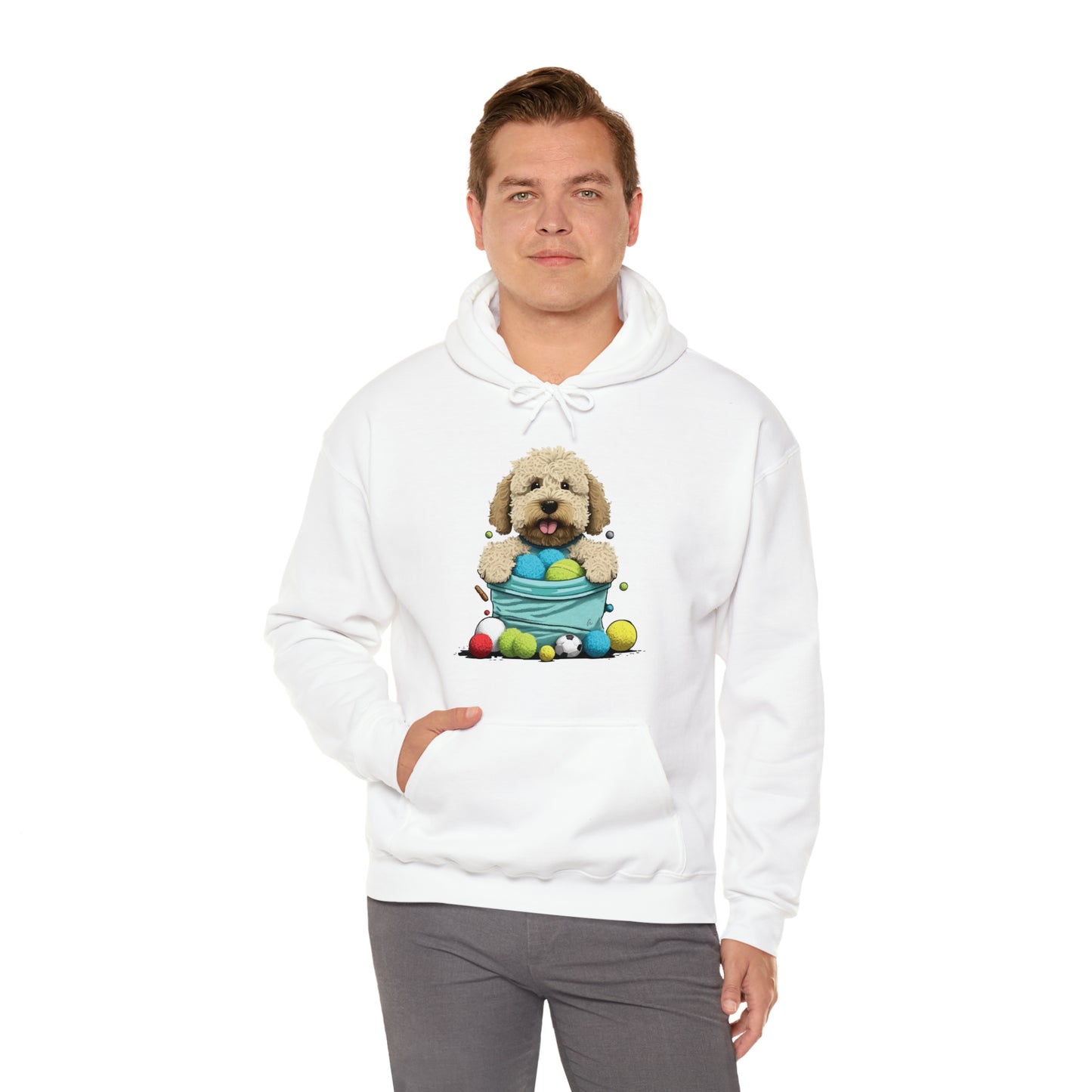 Puppy Love LAB: Where Labs Steal Hearts Unisex Heavy Blend⢠Hooded Sweatshirt