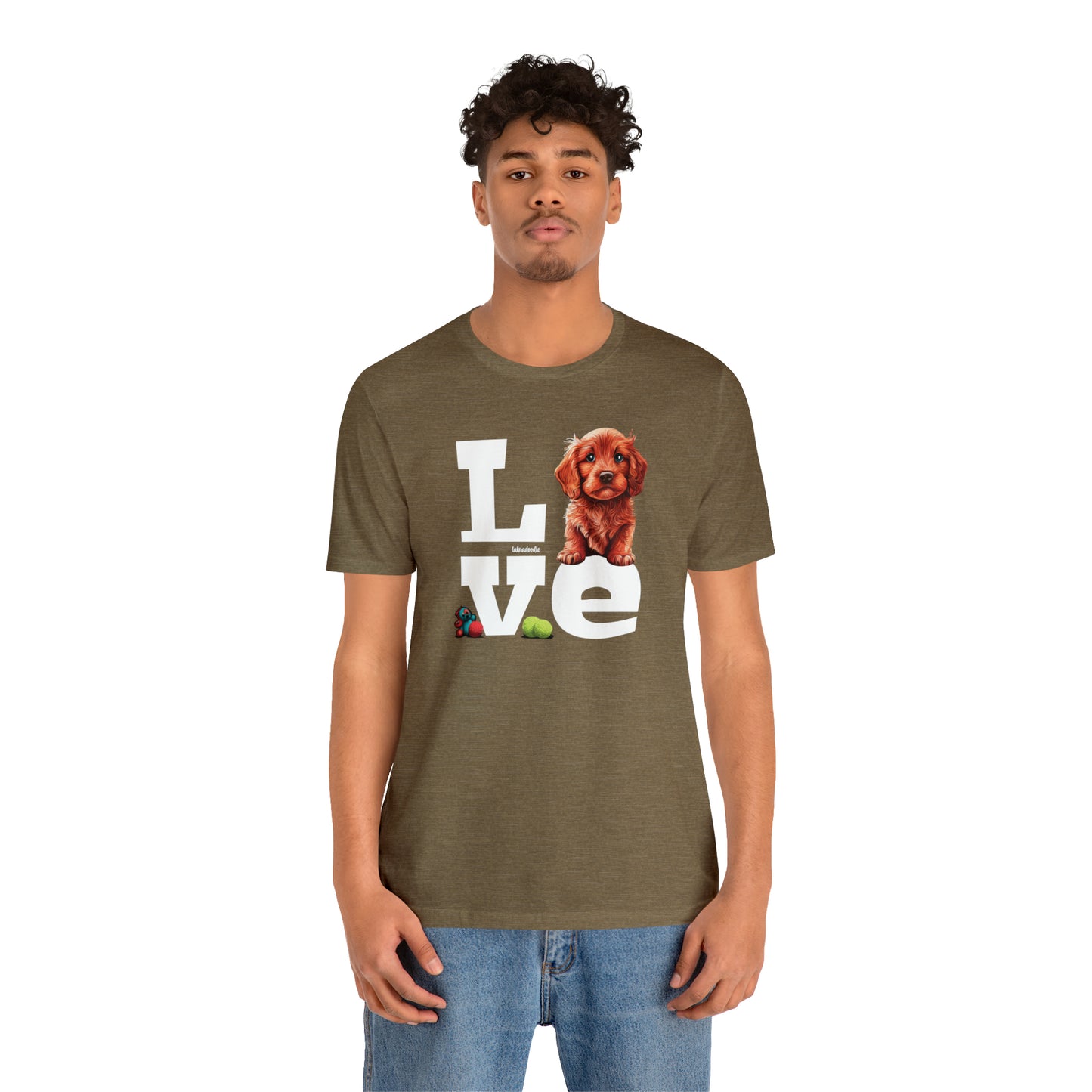 Labradoodle Love: Where Fluff Meets Affection Unisex T-Shirt, Great Gift for Dog Lovers, Present for Mum Dad and Love Ones
