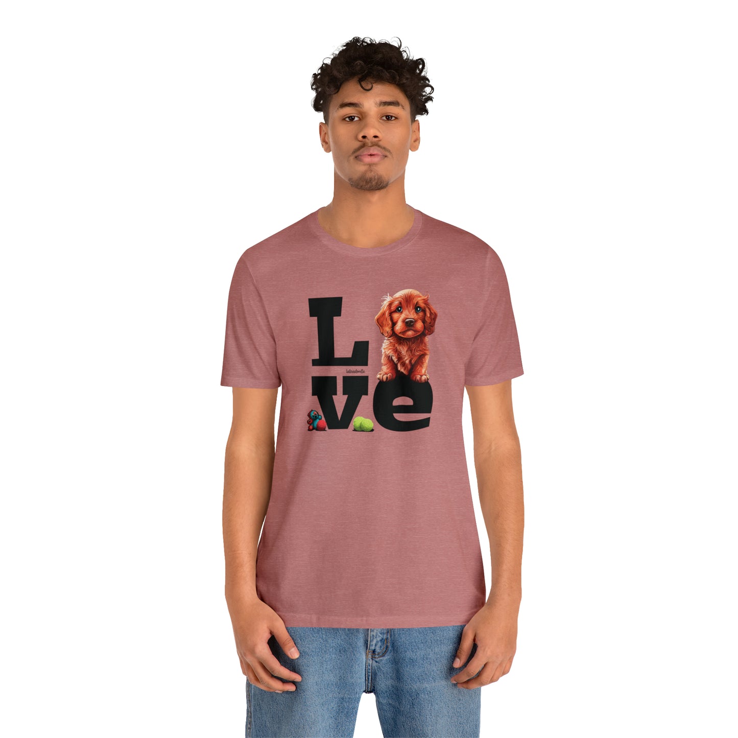 Labradoodle Love: Where Fluff Meets Affection Unisex T-Shirt, Great Gift for Dog Lovers, Present for Mum Dad and Love Ones
