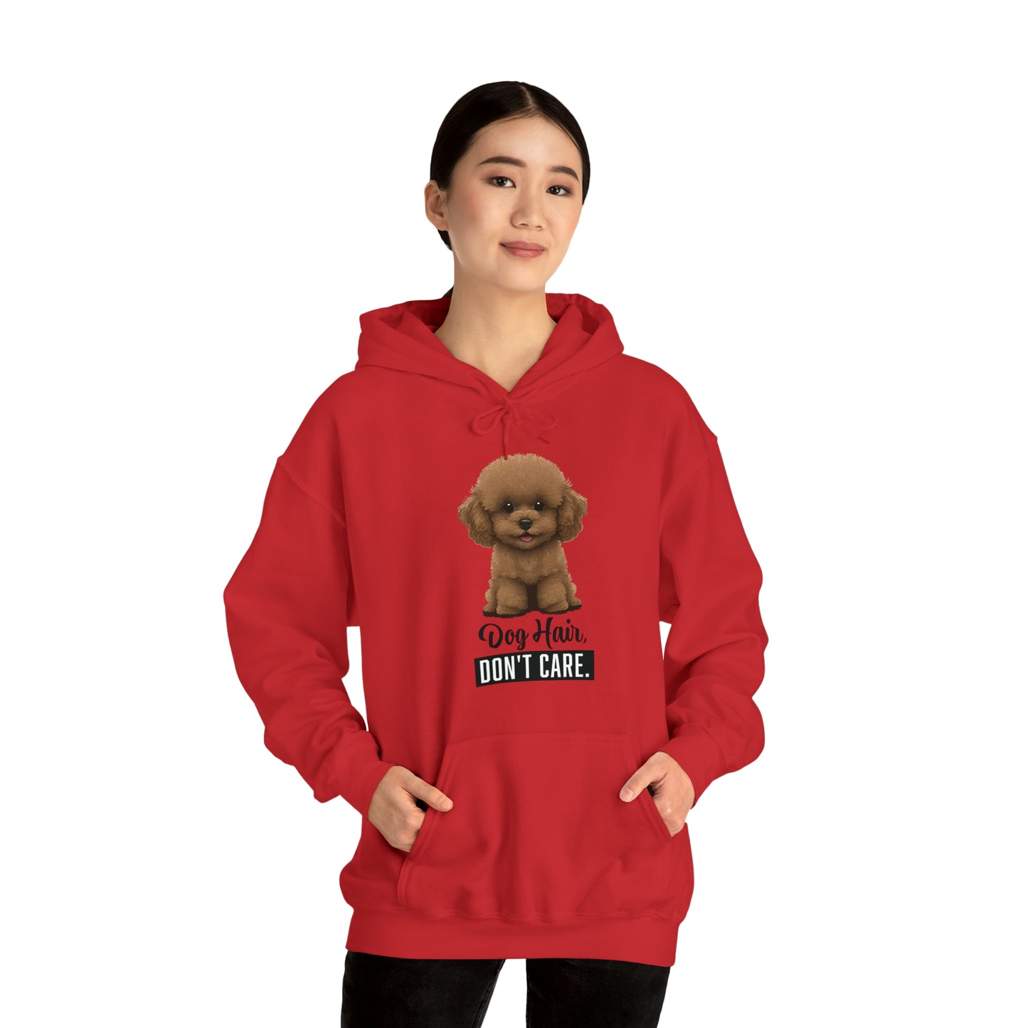 Dog Hair, Don't Care: Embrace the Fur - Heavy Blend™ Hooded Sweatshirt