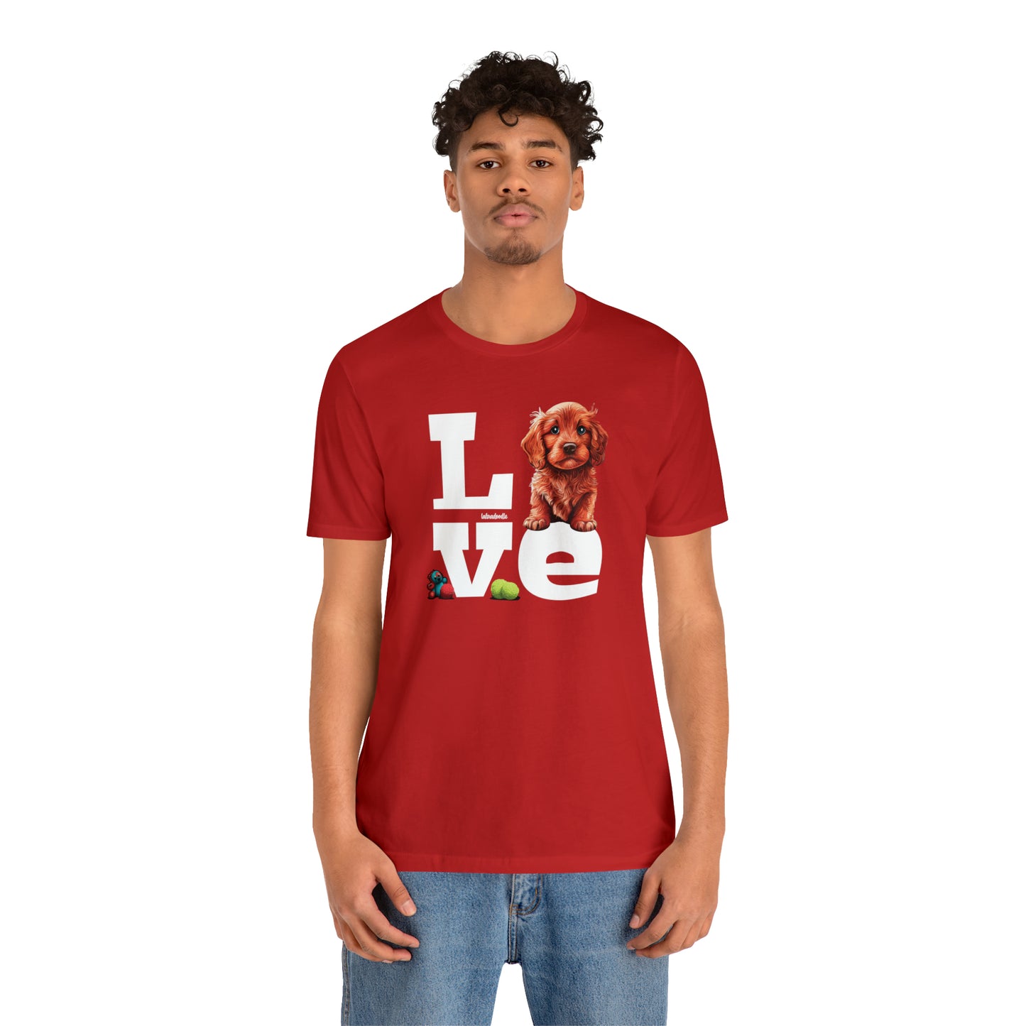 Labradoodle Love: Where Fluff Meets Affection Unisex T-Shirt, Great Gift for Dog Lovers, Present for Mum Dad and Love Ones