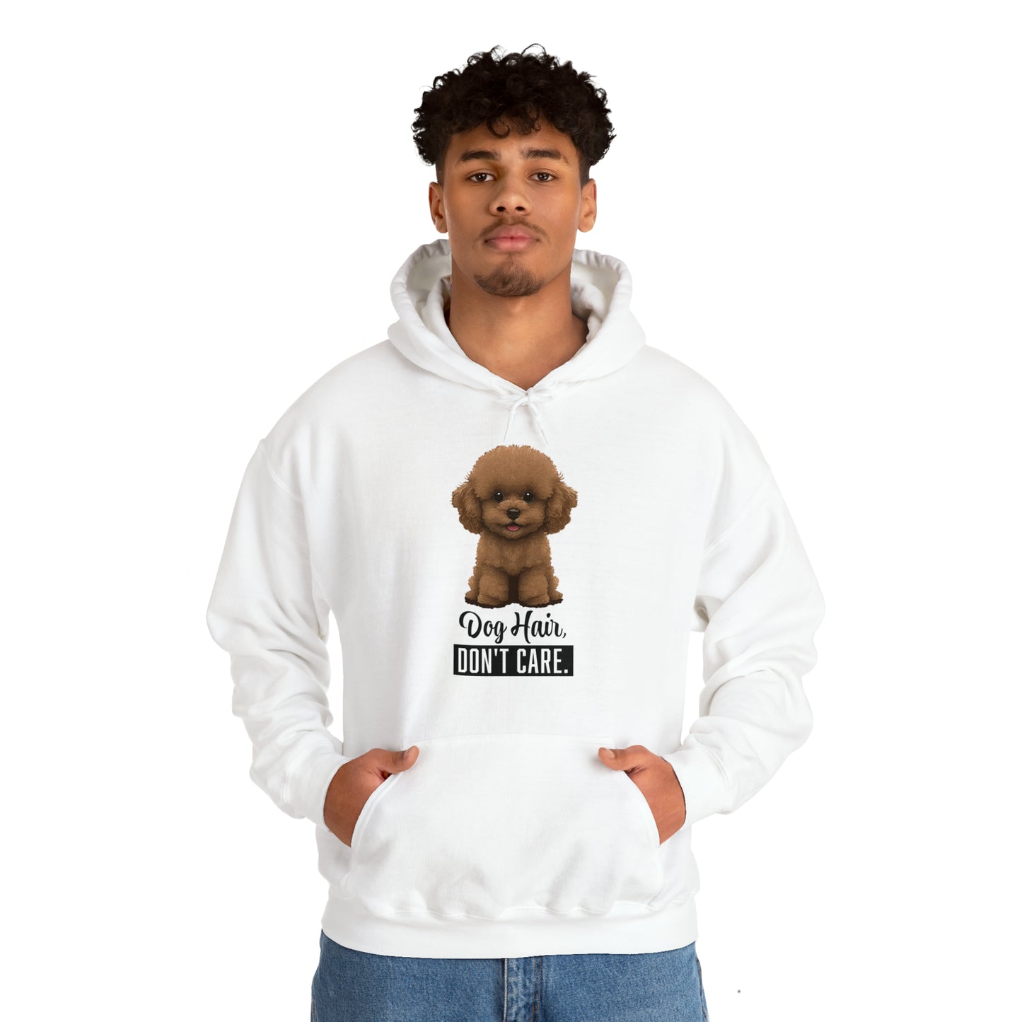 Dog Hair, Don't Care: Embrace the Fur - Heavy Blend™ Hooded Sweatshirt
