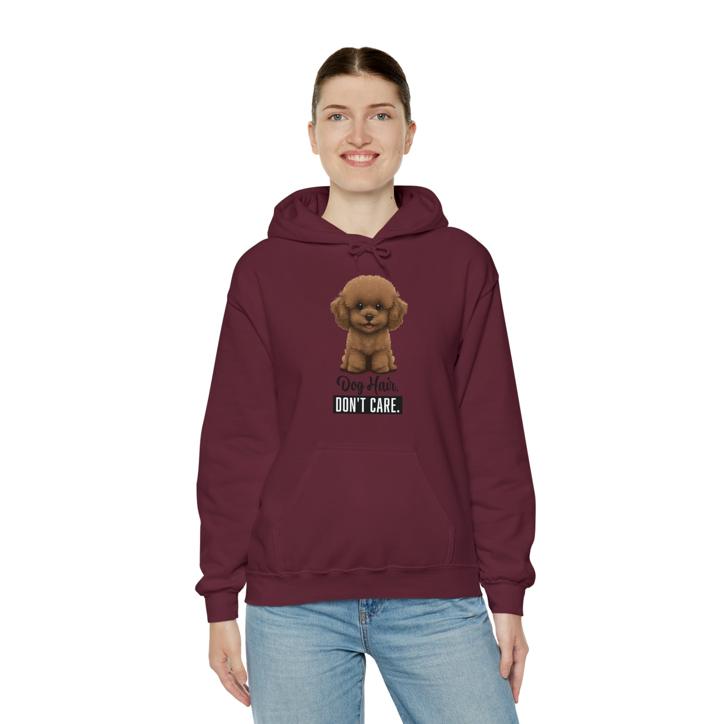 Dog Hair, Don't Care: Embrace the Fur - Heavy Blend™ Hooded Sweatshirt