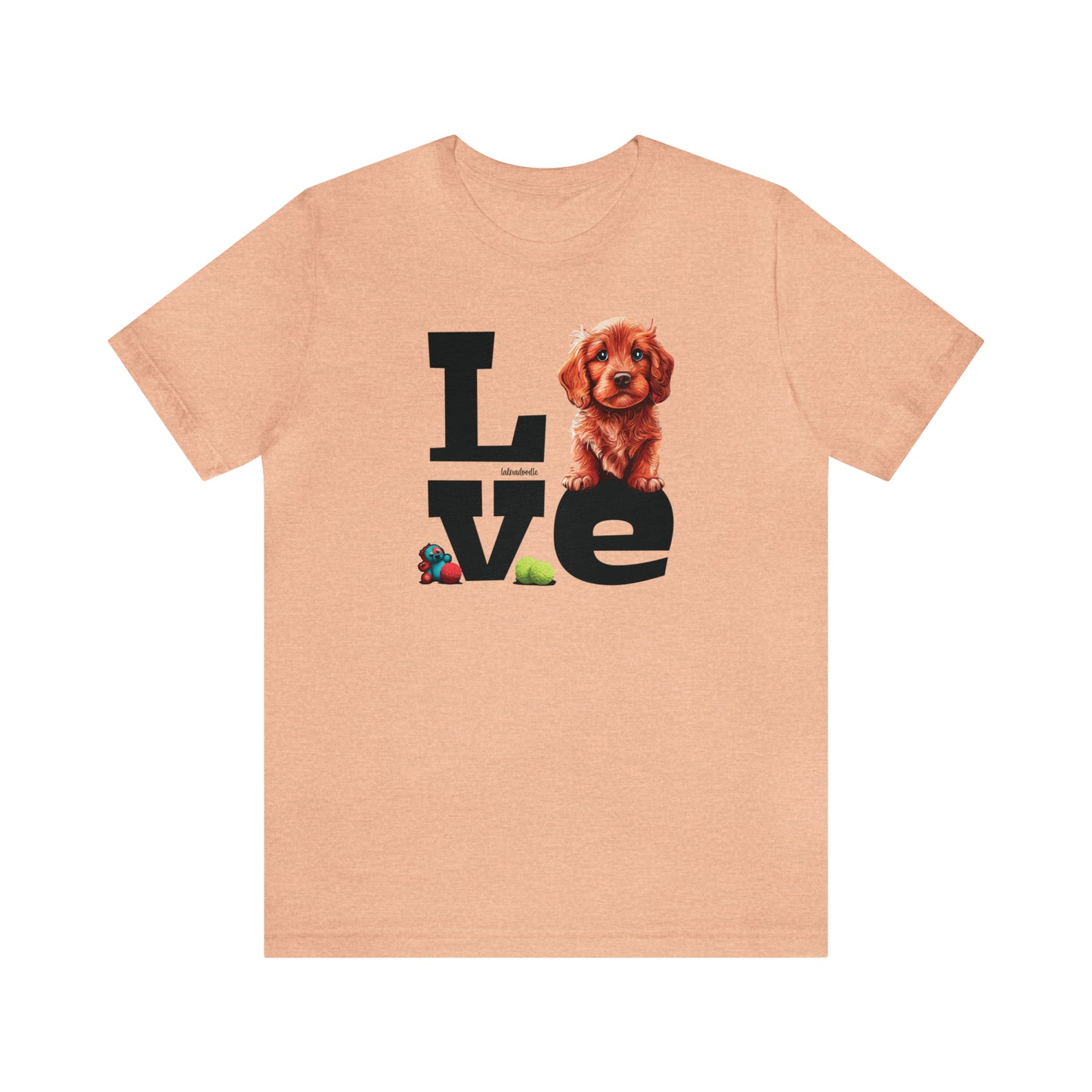 Labradoodle Love: Where Fluff Meets Affection Unisex T-Shirt, Great Gift for Dog Lovers, Present for Mum Dad and Love Ones