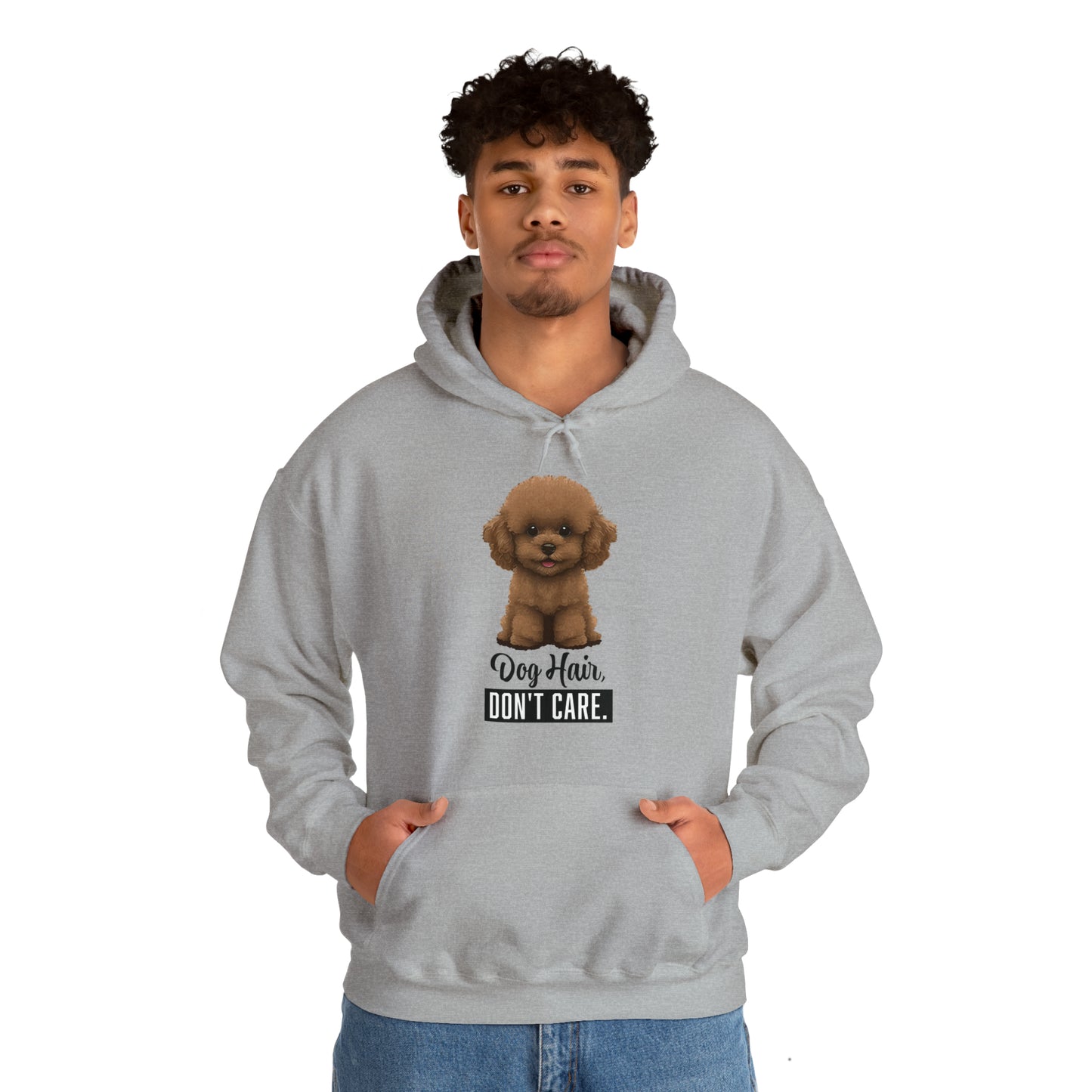 Dog Hair, Don't Care: Embrace the Fur - Heavy Blend™ Hooded Sweatshirt