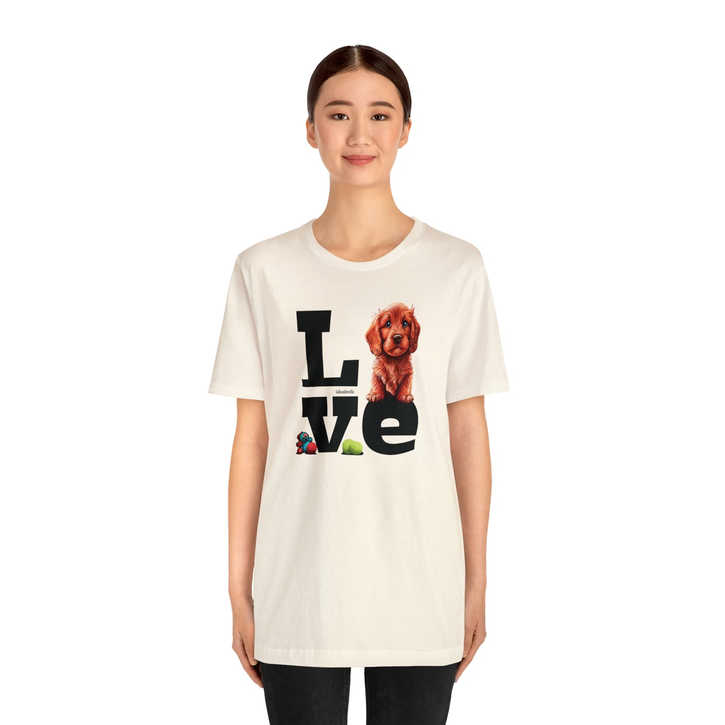 Labradoodle Love: Where Fluff Meets Affection Unisex T-Shirt, Great Gift for Dog Lovers, Present for Mum Dad and Love Ones