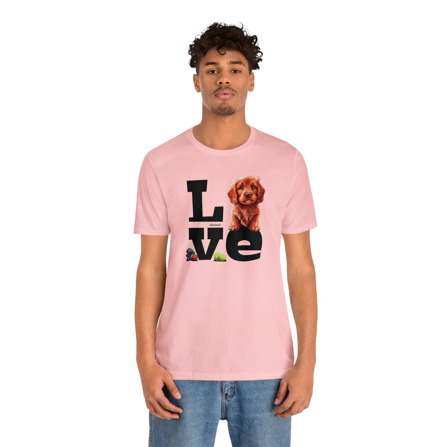 Labradoodle Love: Where Fluff Meets Affection Unisex T-Shirt, Great Gift for Dog Lovers, Present for Mum Dad and Love Ones