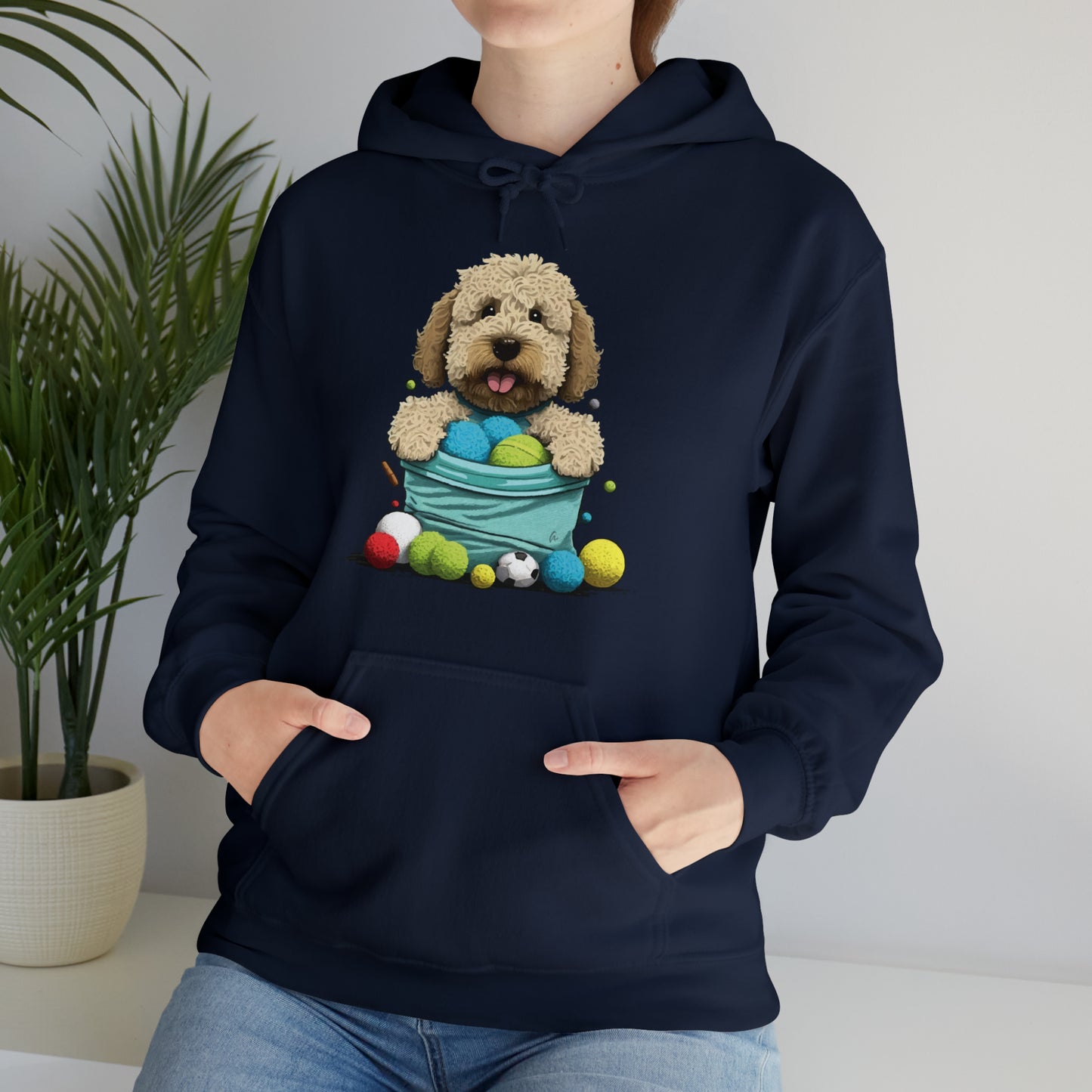 Puppy Love LAB: Where Labs Steal Hearts Unisex Heavy Blend⢠Hooded Sweatshirt