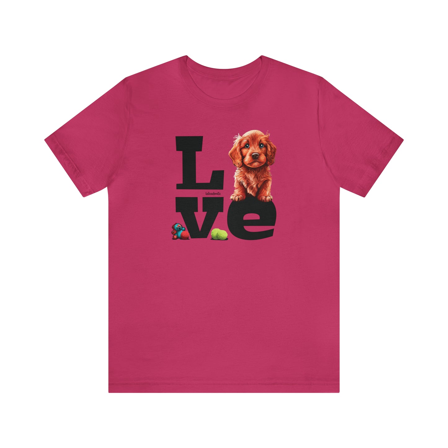 Labradoodle Love: Where Fluff Meets Affection Unisex T-Shirt, Great Gift for Dog Lovers, Present for Mum Dad and Love Ones