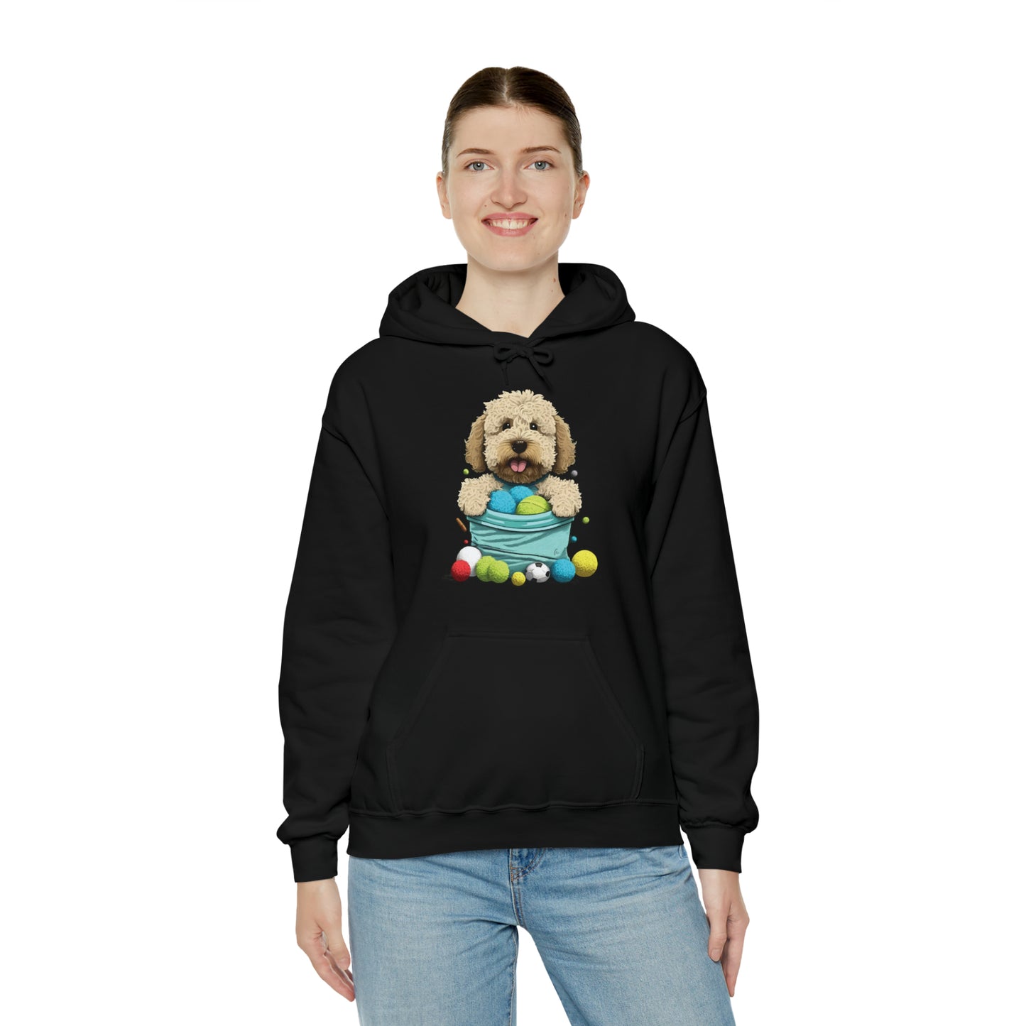 Puppy Love LAB: Where Labs Steal Hearts Unisex Heavy Blend⢠Hooded Sweatshirt
