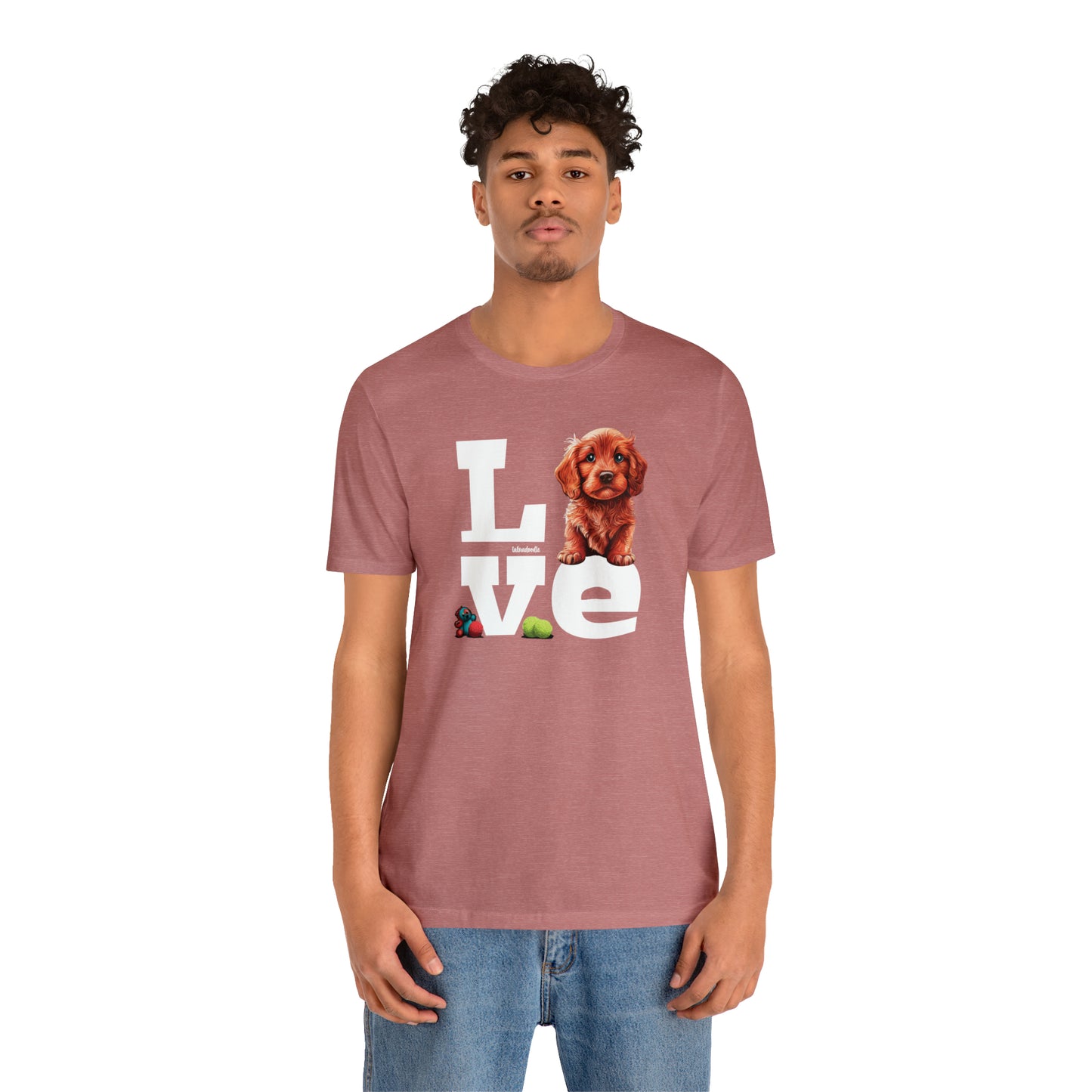 Labradoodle Love: Where Fluff Meets Affection Unisex T-Shirt, Great Gift for Dog Lovers, Present for Mum Dad and Love Ones