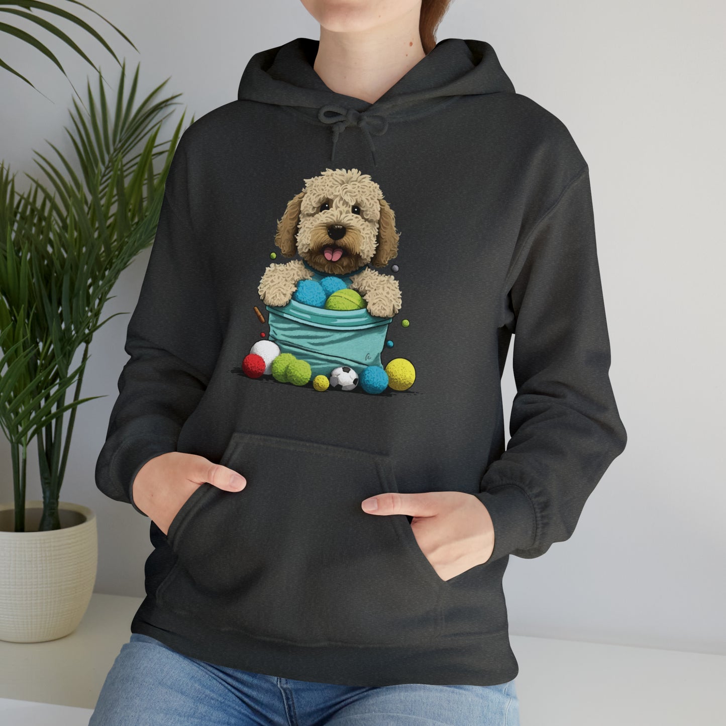 Puppy Love LAB: Where Labs Steal Hearts Unisex Heavy Blend⢠Hooded Sweatshirt