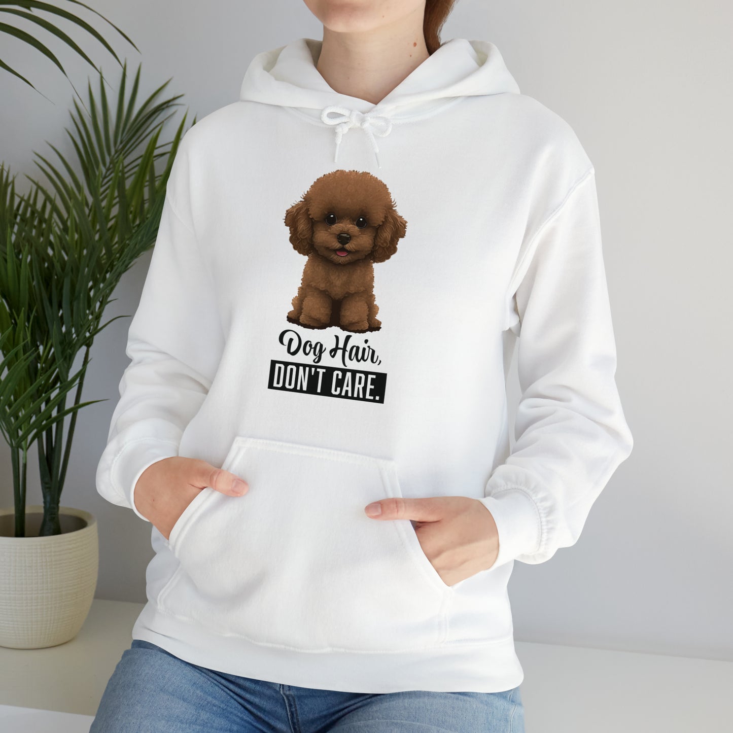 Dog Hair, Don't Care: Embrace the Fur - Heavy Blend™ Hooded Sweatshirt