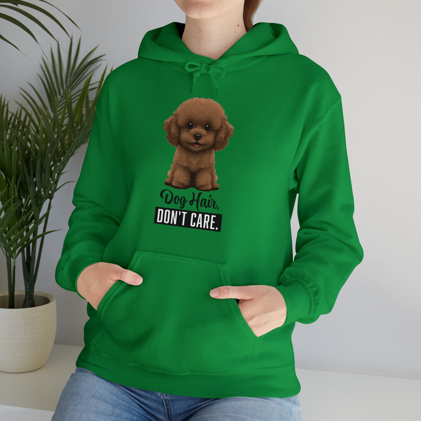 Dog Hair, Don't Care: Embrace the Fur - Heavy Blend™ Hooded Sweatshirt