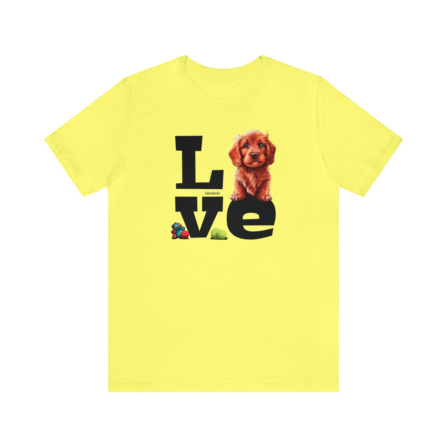 Labradoodle Love: Where Fluff Meets Affection Unisex T-Shirt, Great Gift for Dog Lovers, Present for Mum Dad and Love Ones