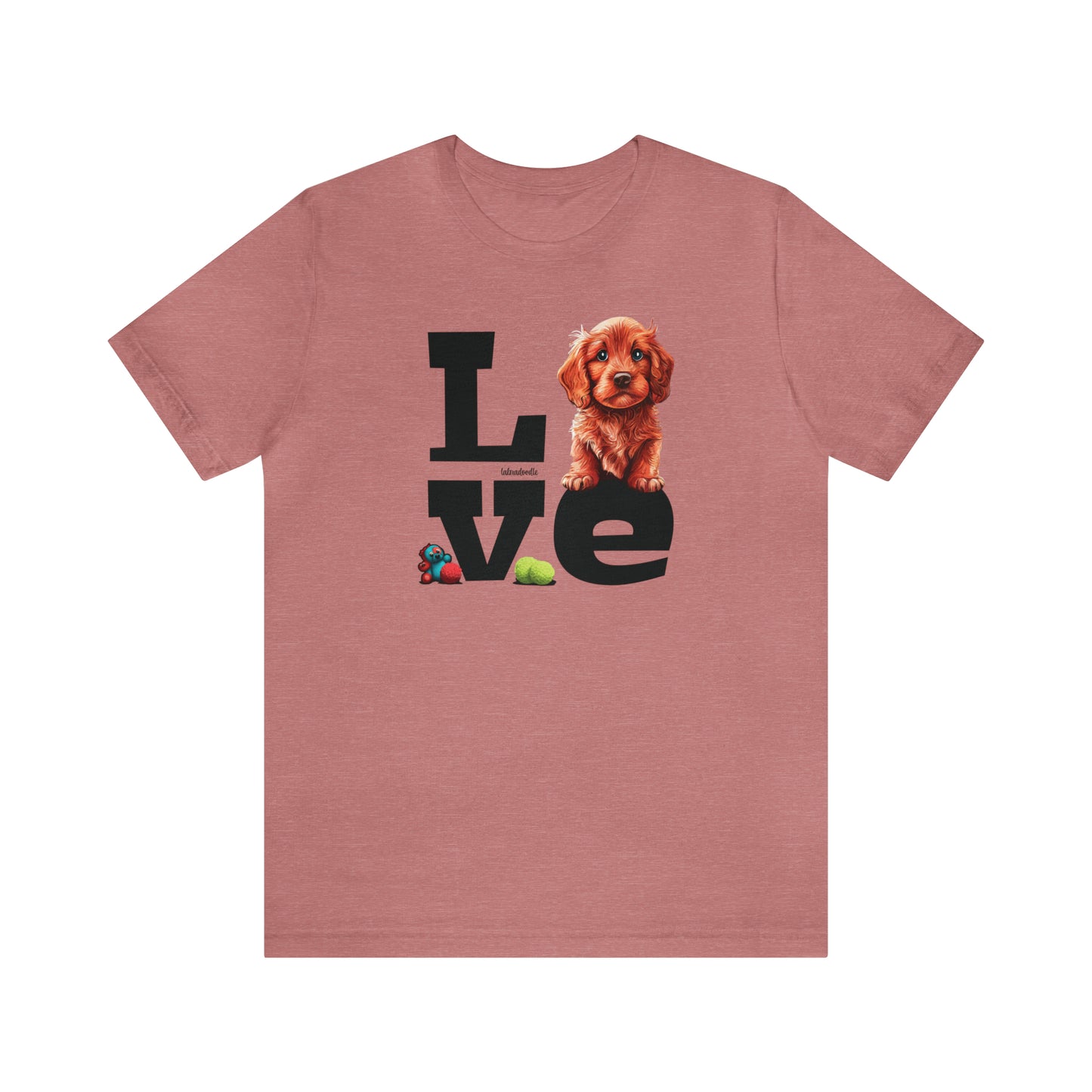 Labradoodle Love: Where Fluff Meets Affection Unisex T-Shirt, Great Gift for Dog Lovers, Present for Mum Dad and Love Ones