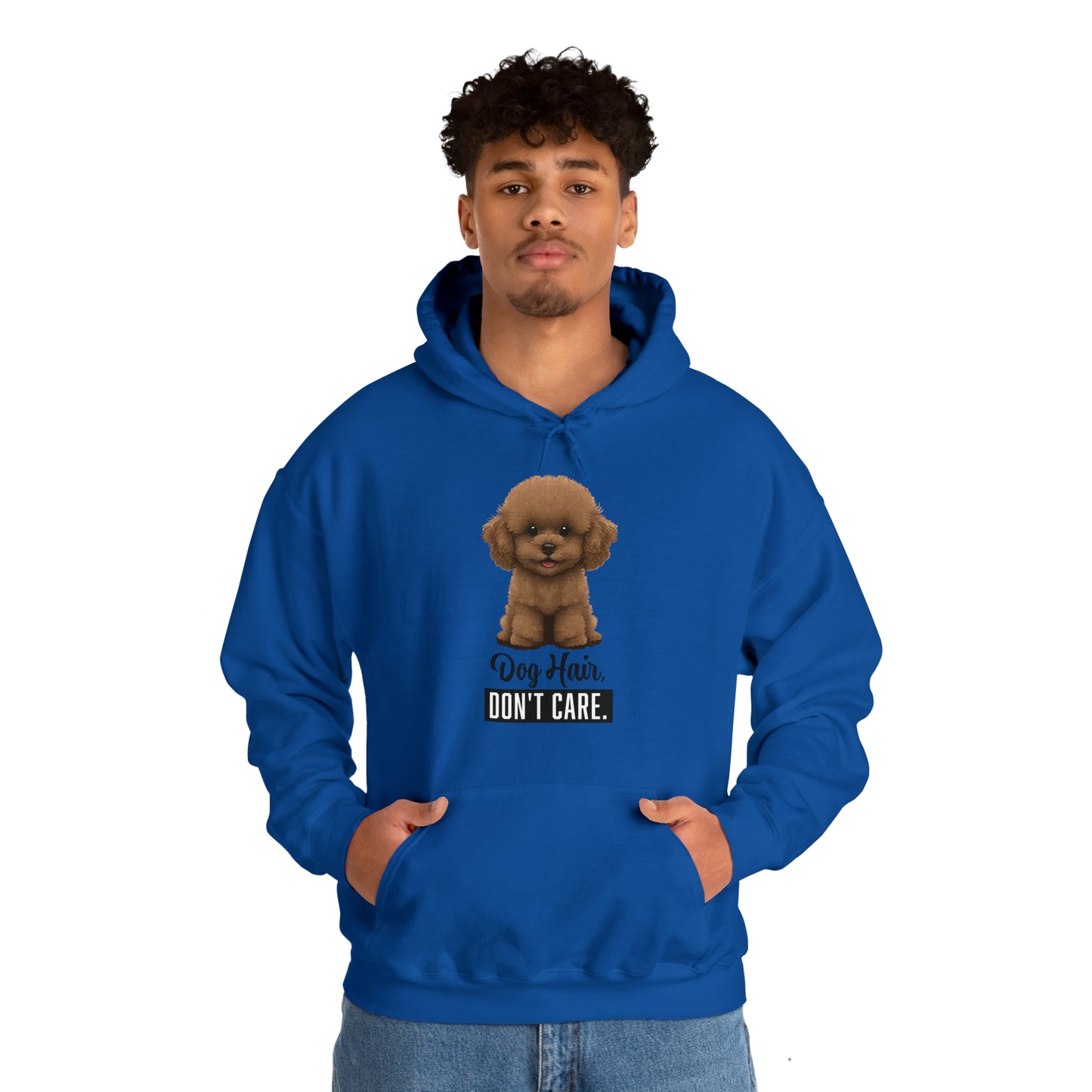Dog Hair, Don't Care: Embrace the Fur - Heavy Blend™ Hooded Sweatshirt