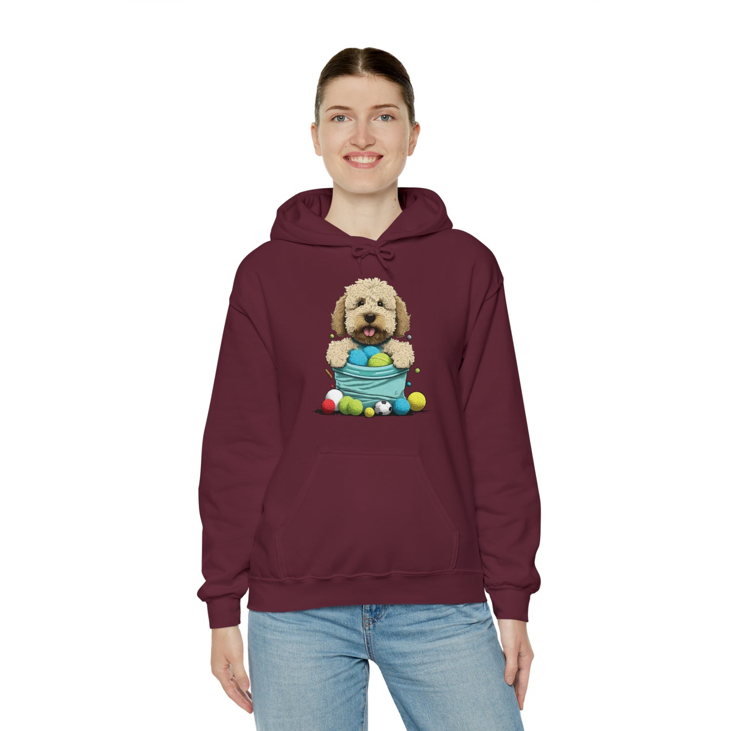 Puppy Love LAB: Where Labs Steal Hearts Unisex Heavy Blend⢠Hooded Sweatshirt
